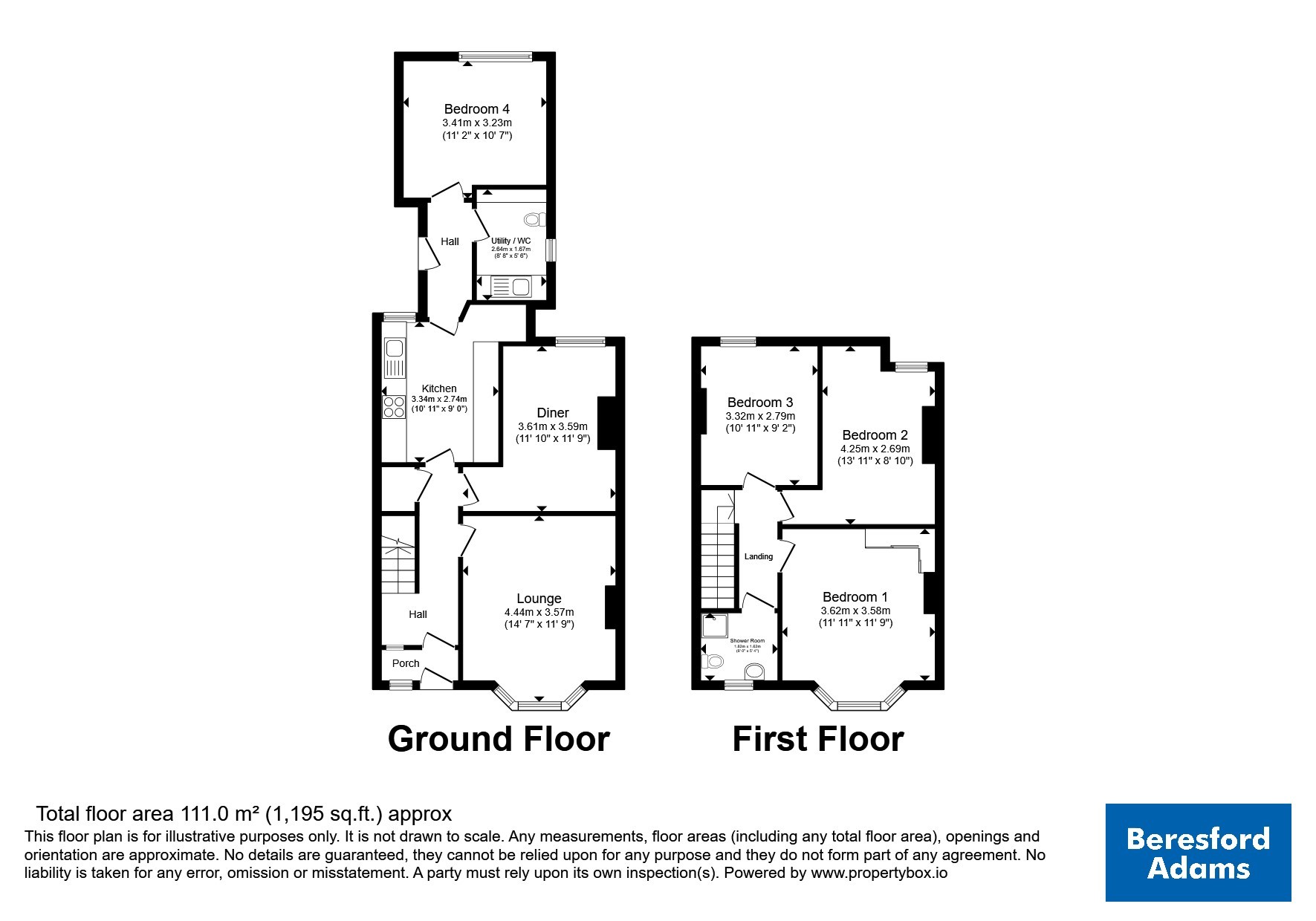 59, Coed Coch Road, Colwyn Bay floorplan