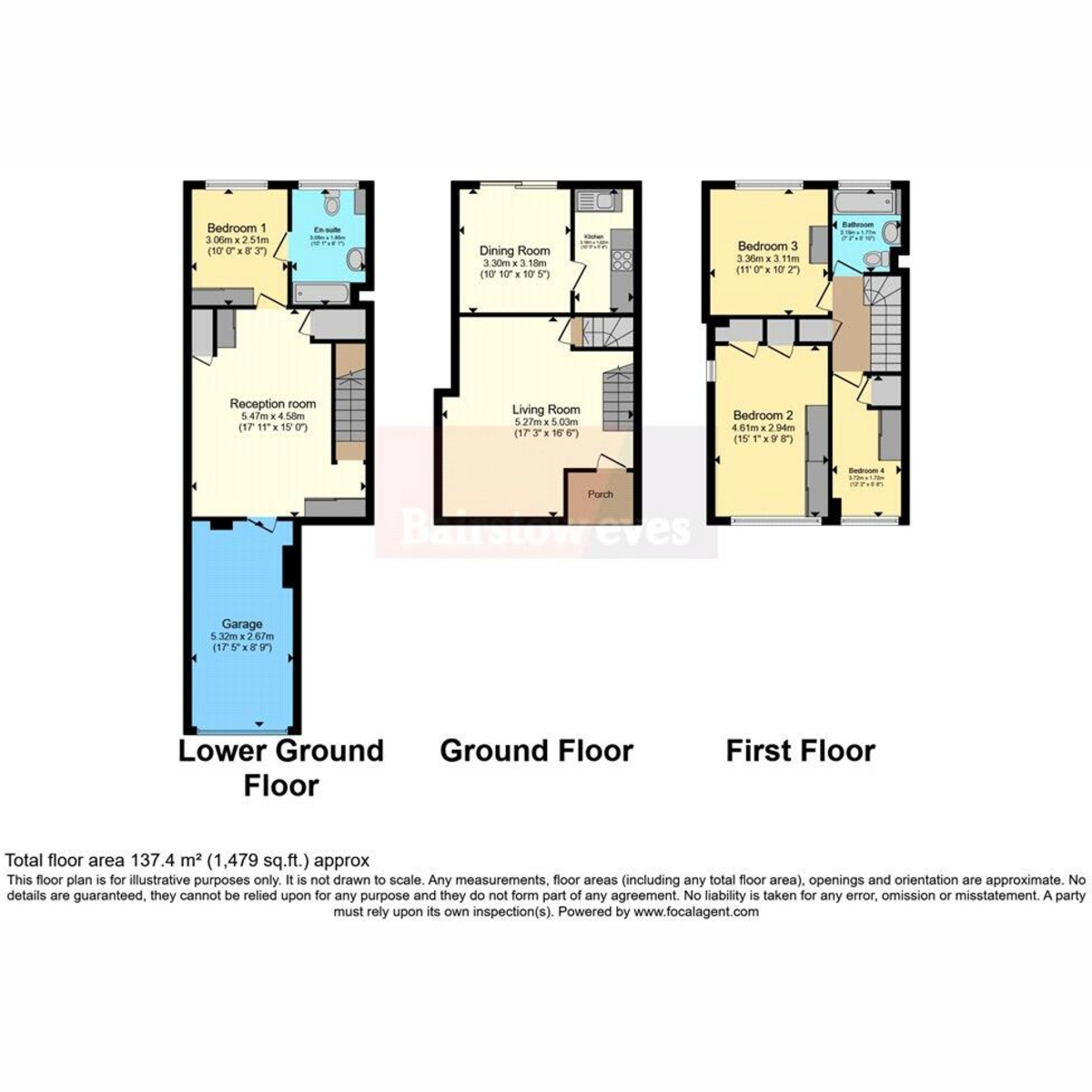 261, Markfield Court, Croydon floorplan