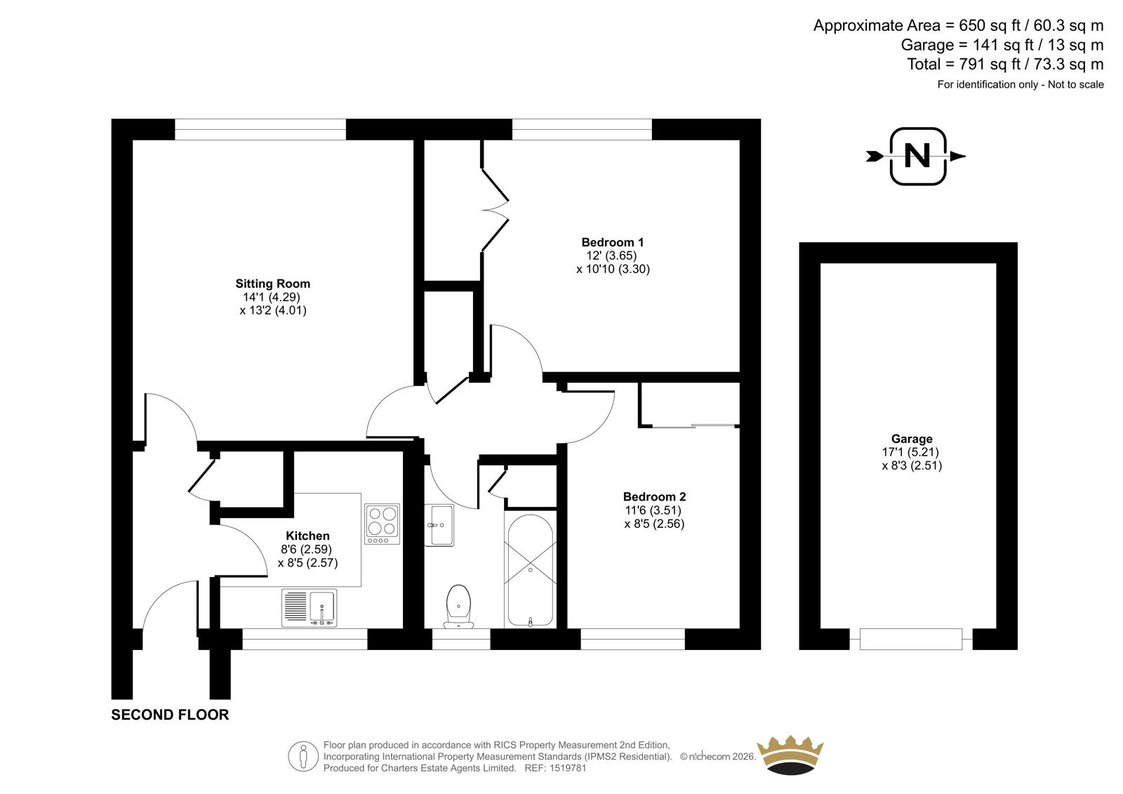 Flat 7, Dorchester Court,, Hulse Road, Southampton floorplan