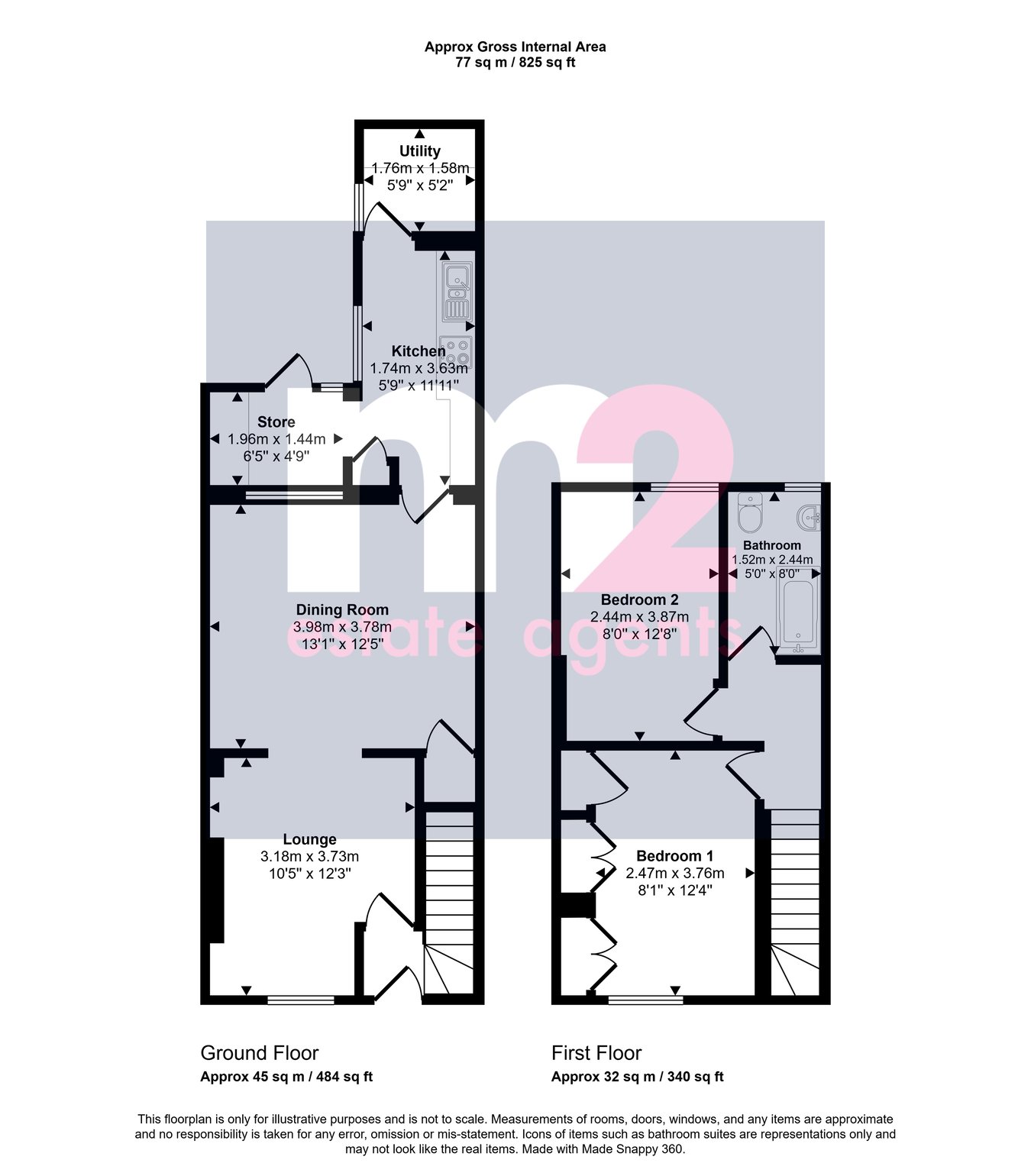 42, Backhall Street, Newport floorplan
