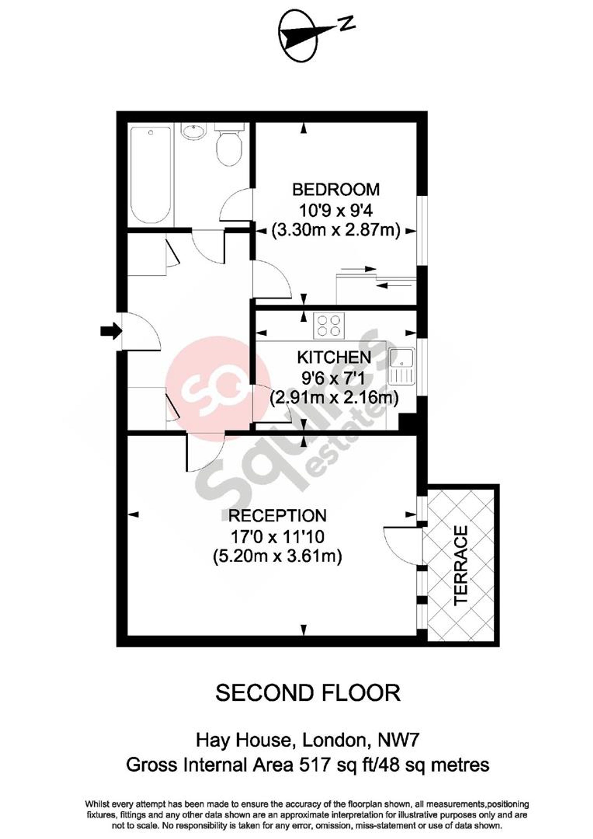 Flat 8, Hay House, London floorplan