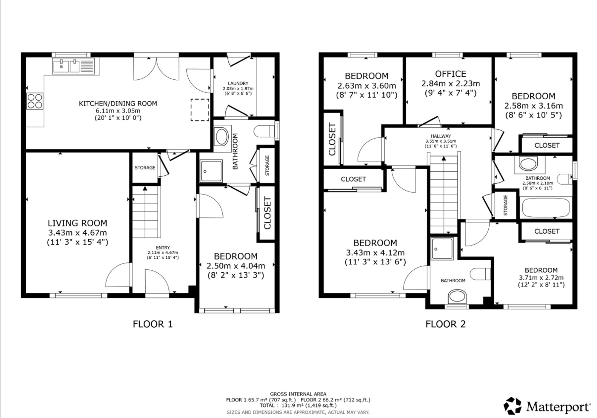 43 Glenmill Avenue, Glasgow floorplan