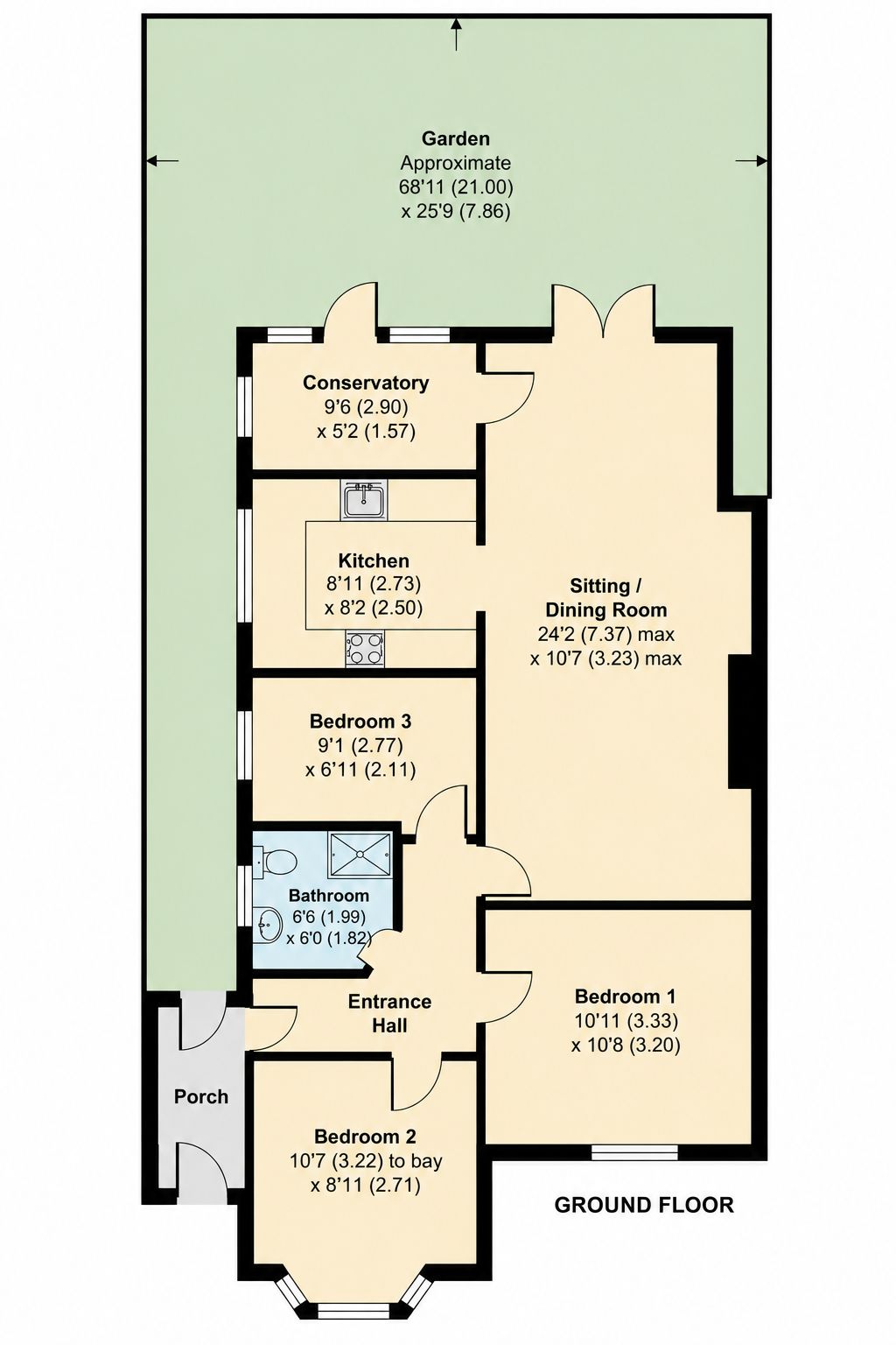 59, Chalk Pit Avenue, Orpington floorplan