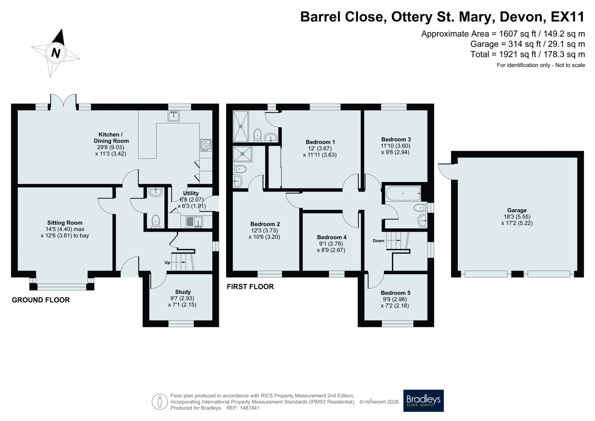 5, Barrel Close, Devon floorplan