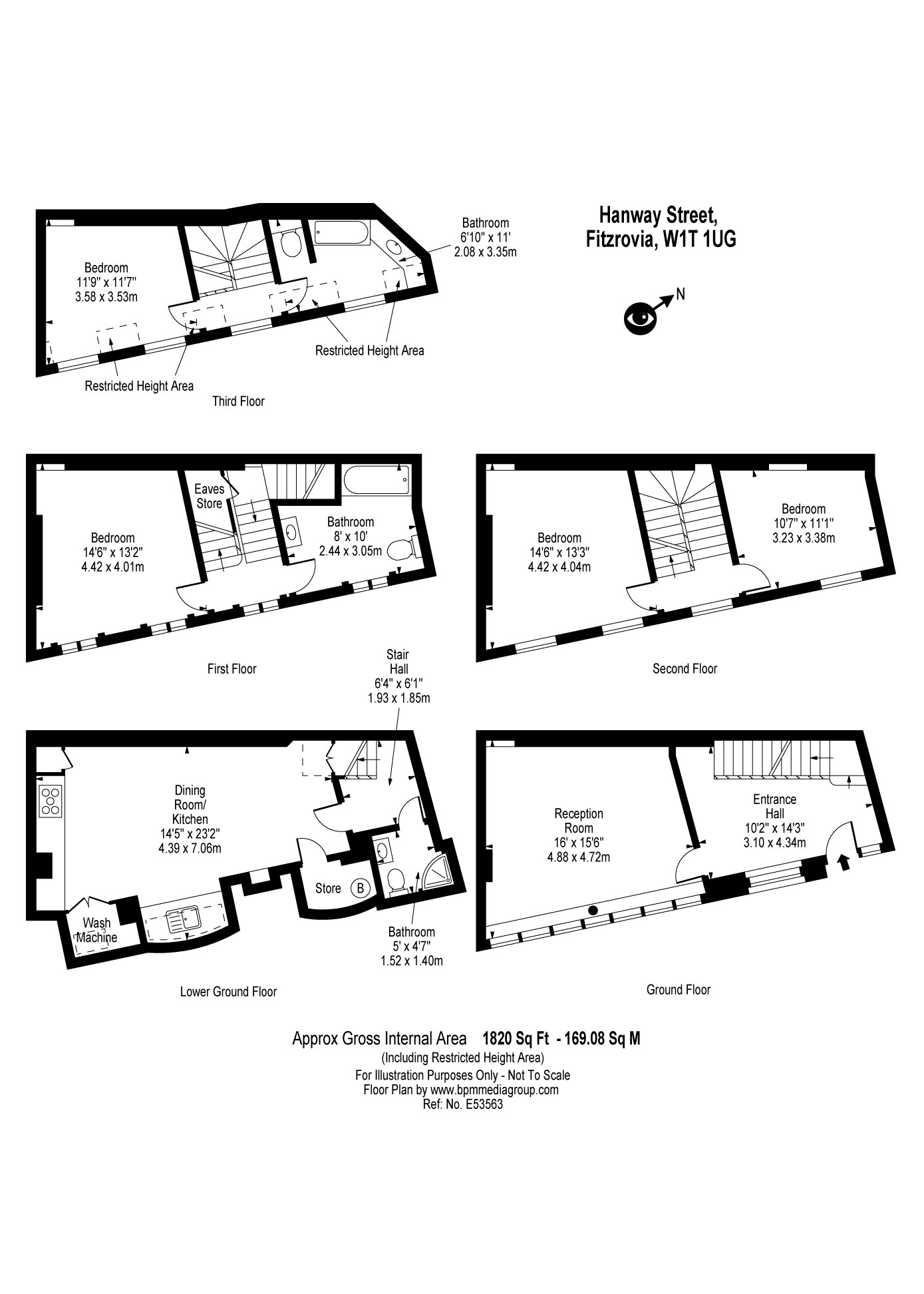 34, Hanway Street, London floorplan