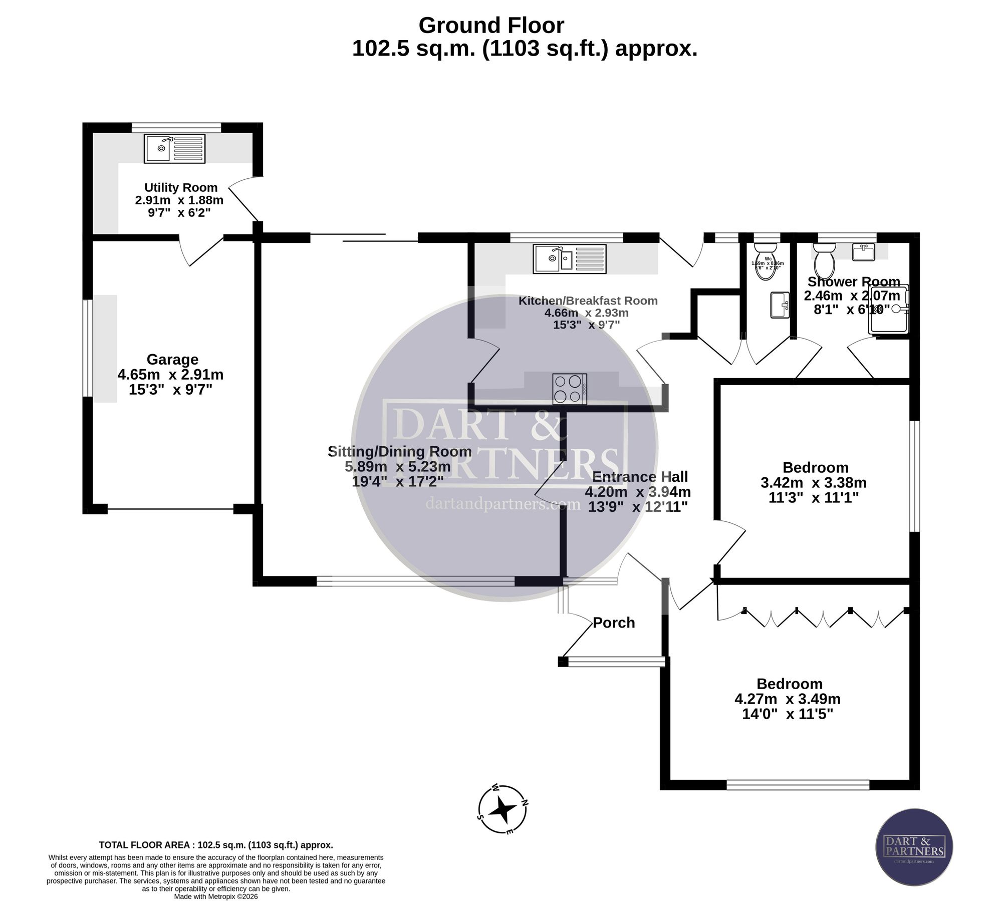 6 Stockmeadow Gardens, Teignmouth floorplan