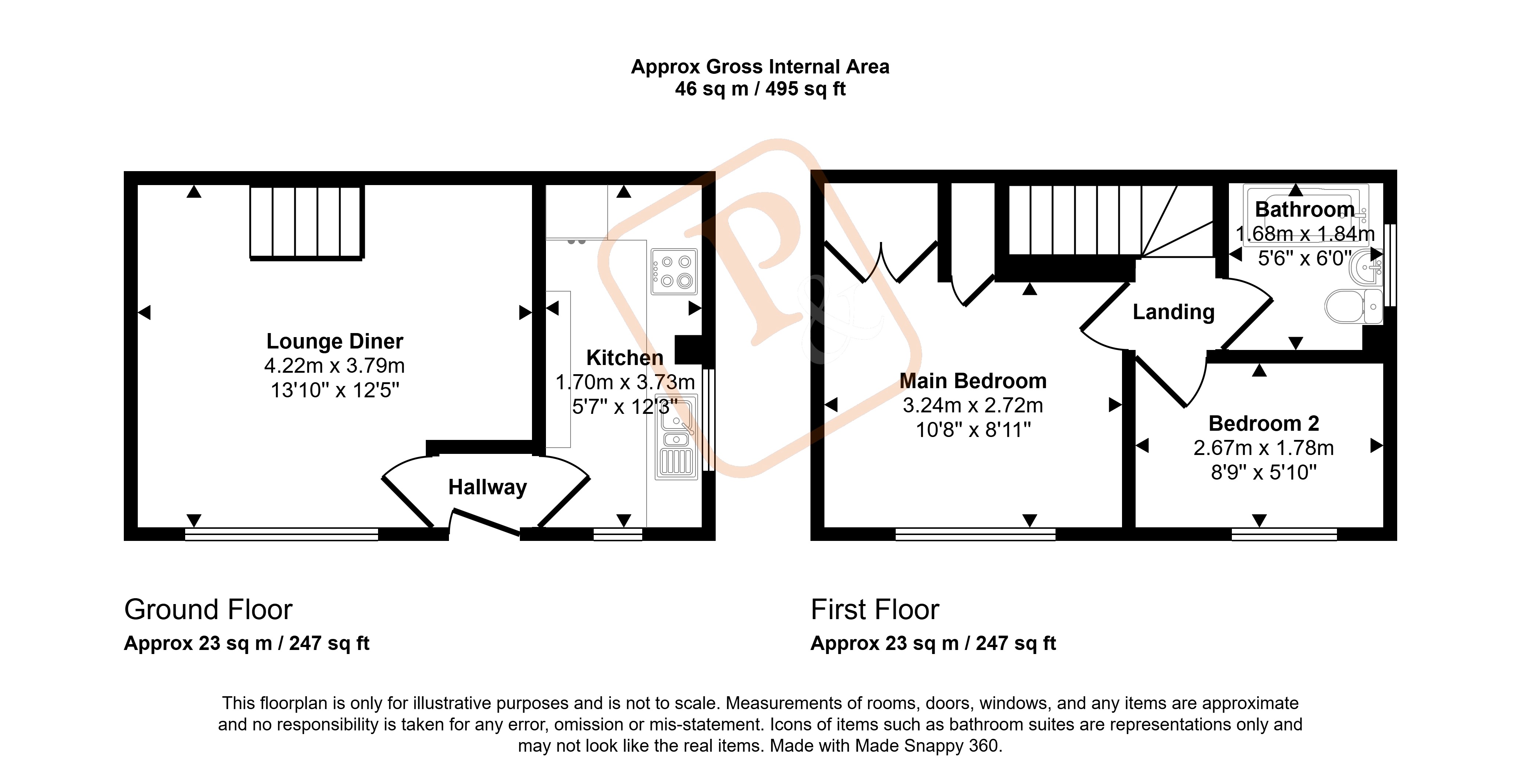 66, Hollymead Close, Mile End, Essex floorplan