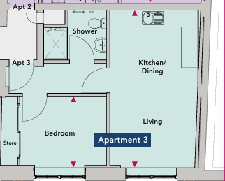 Apartment 3, Walker Street, Telford floorplan
