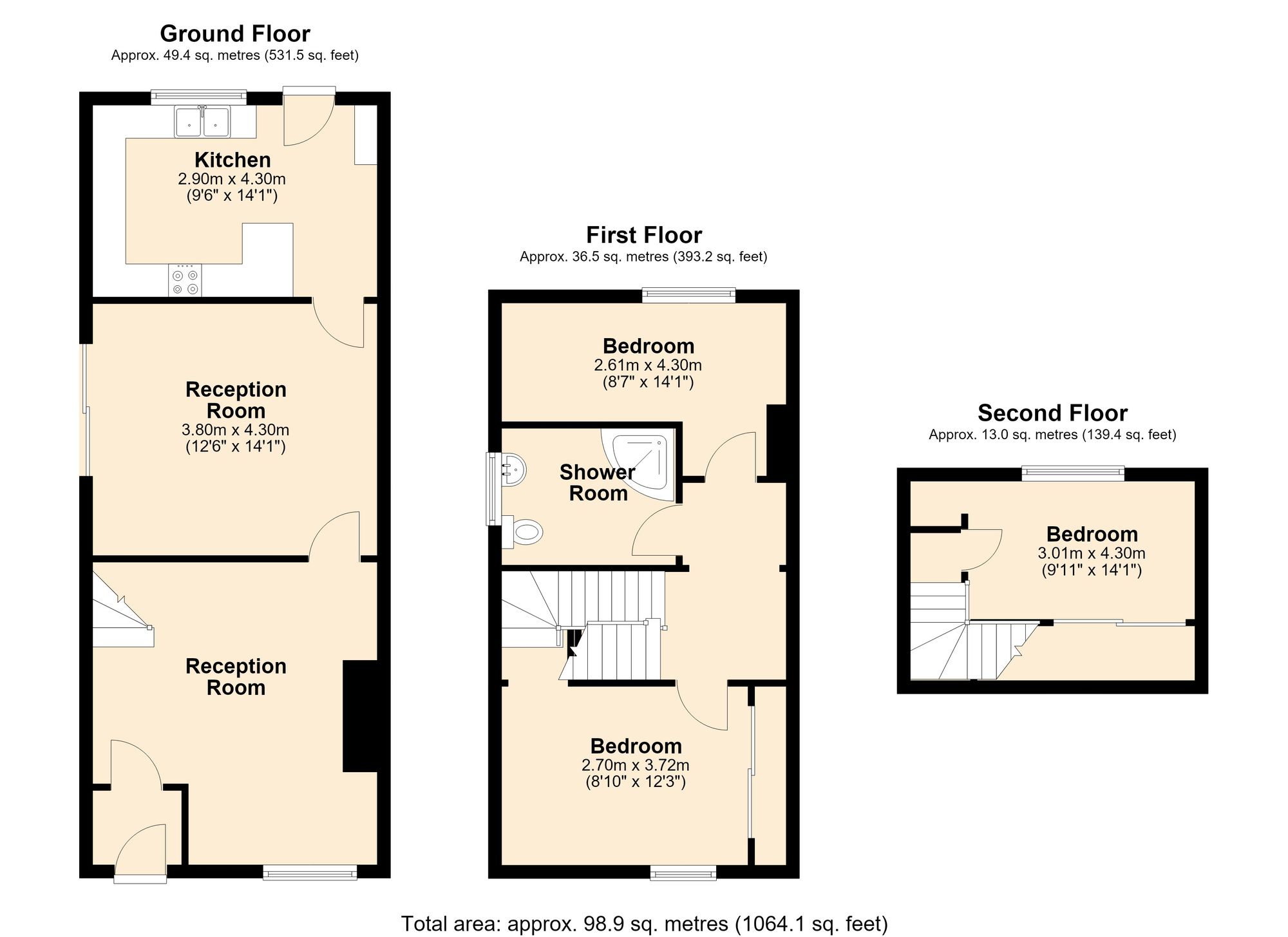 4 Carus Avenue, Darwen floorplan