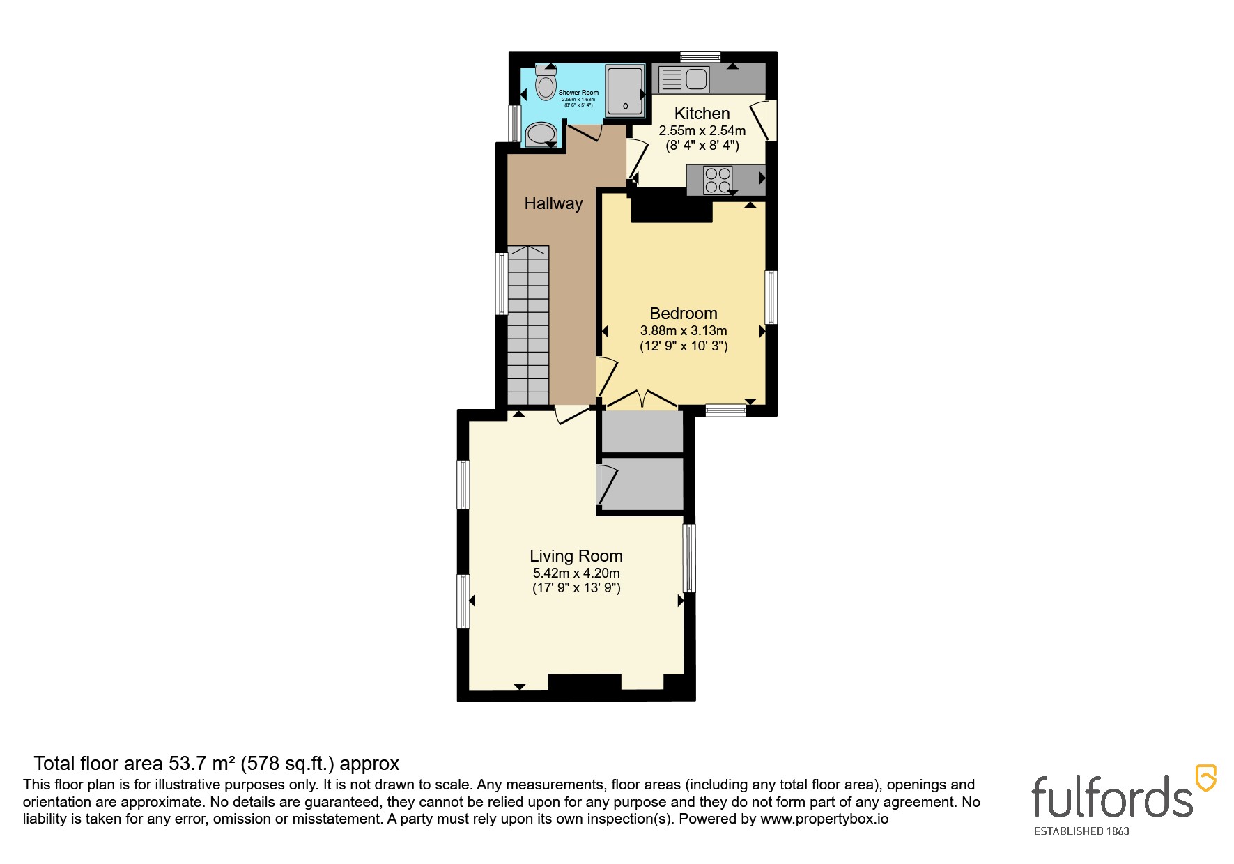 First Floor Flat, 13, Ronald Terrace, Devon floorplan