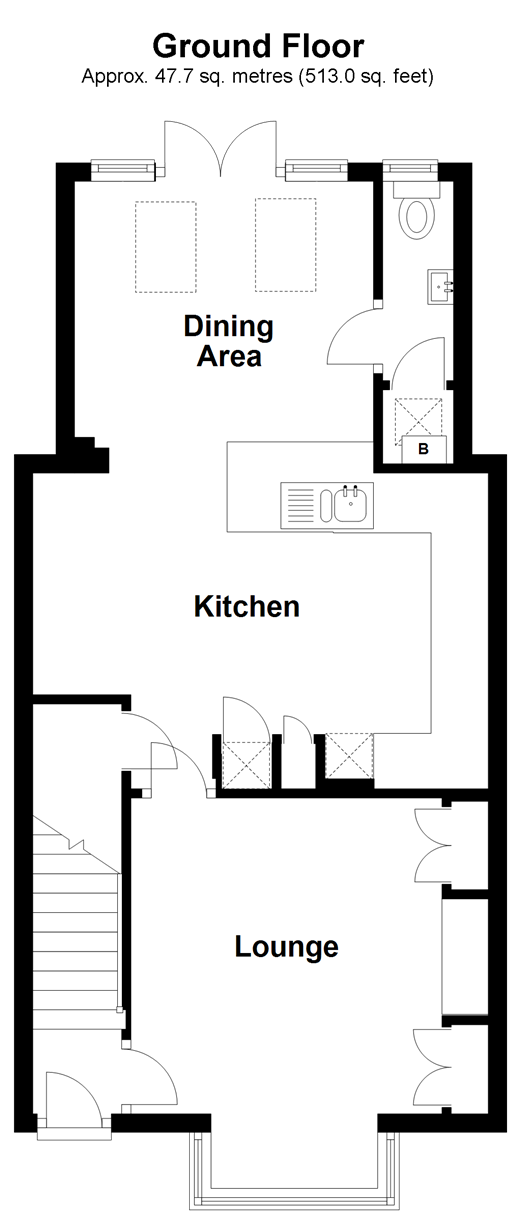 2 Bedrooms Terraced house for sale in Ansell Road, Dorking, Surrey RH4