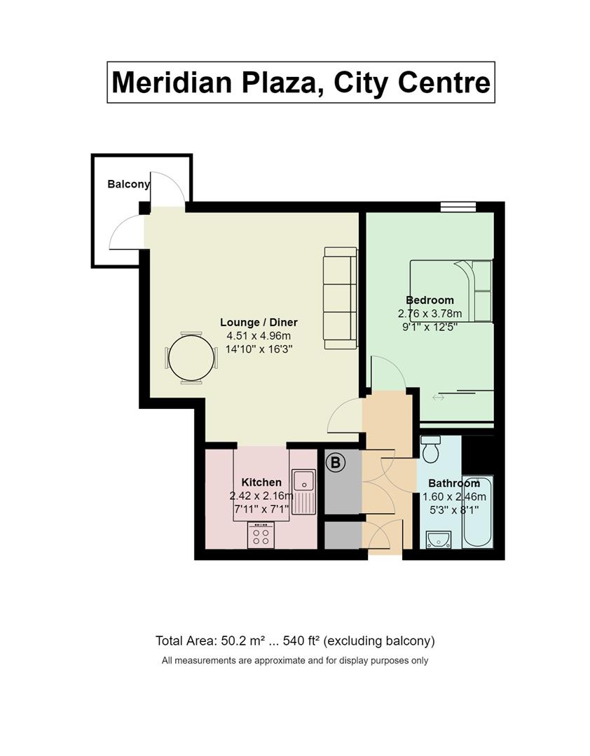 67 Meridian Plaza, Bute Terrace, Cardiff floorplan