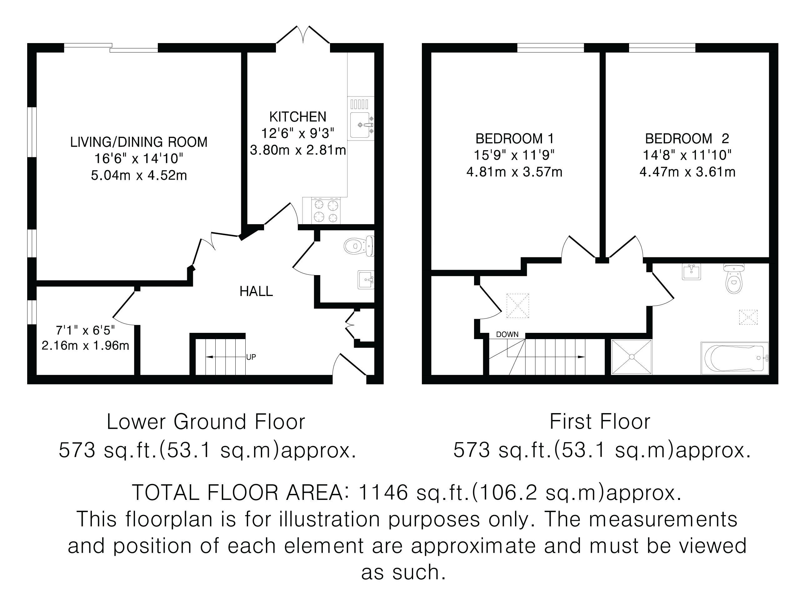 53a, Great North Road, Hertfordshire floorplan
