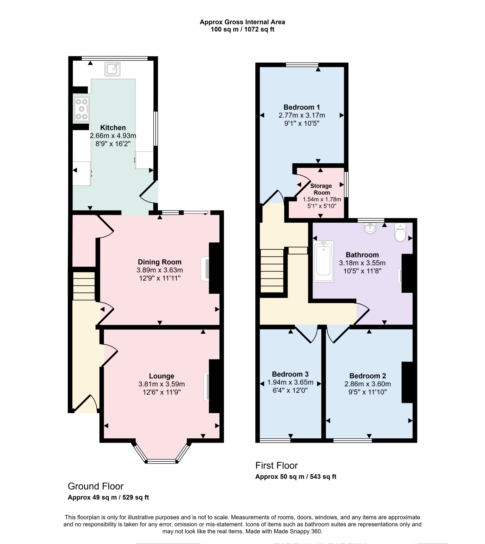 27, Sea View Road, Skegness floorplan