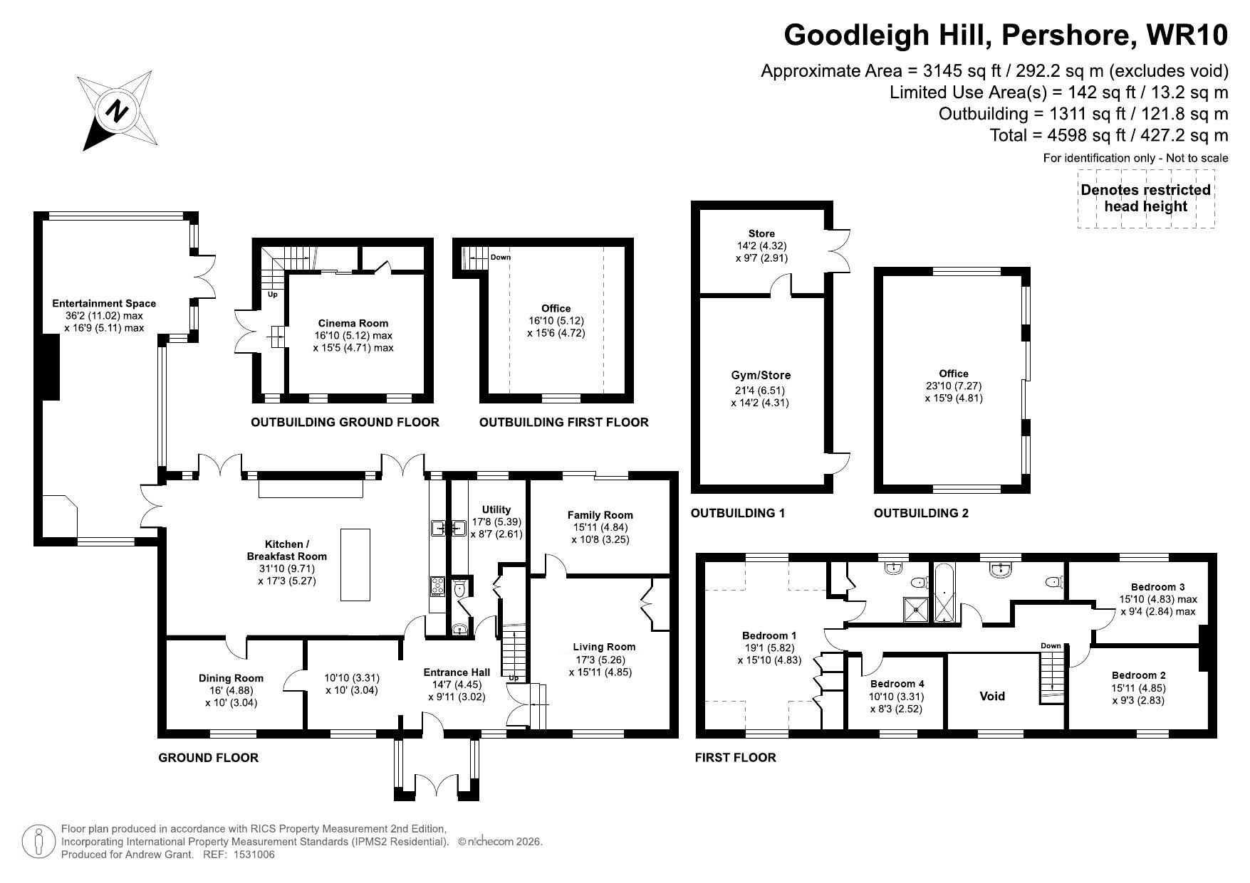 Goodleigh Hill, Pershore floorplan