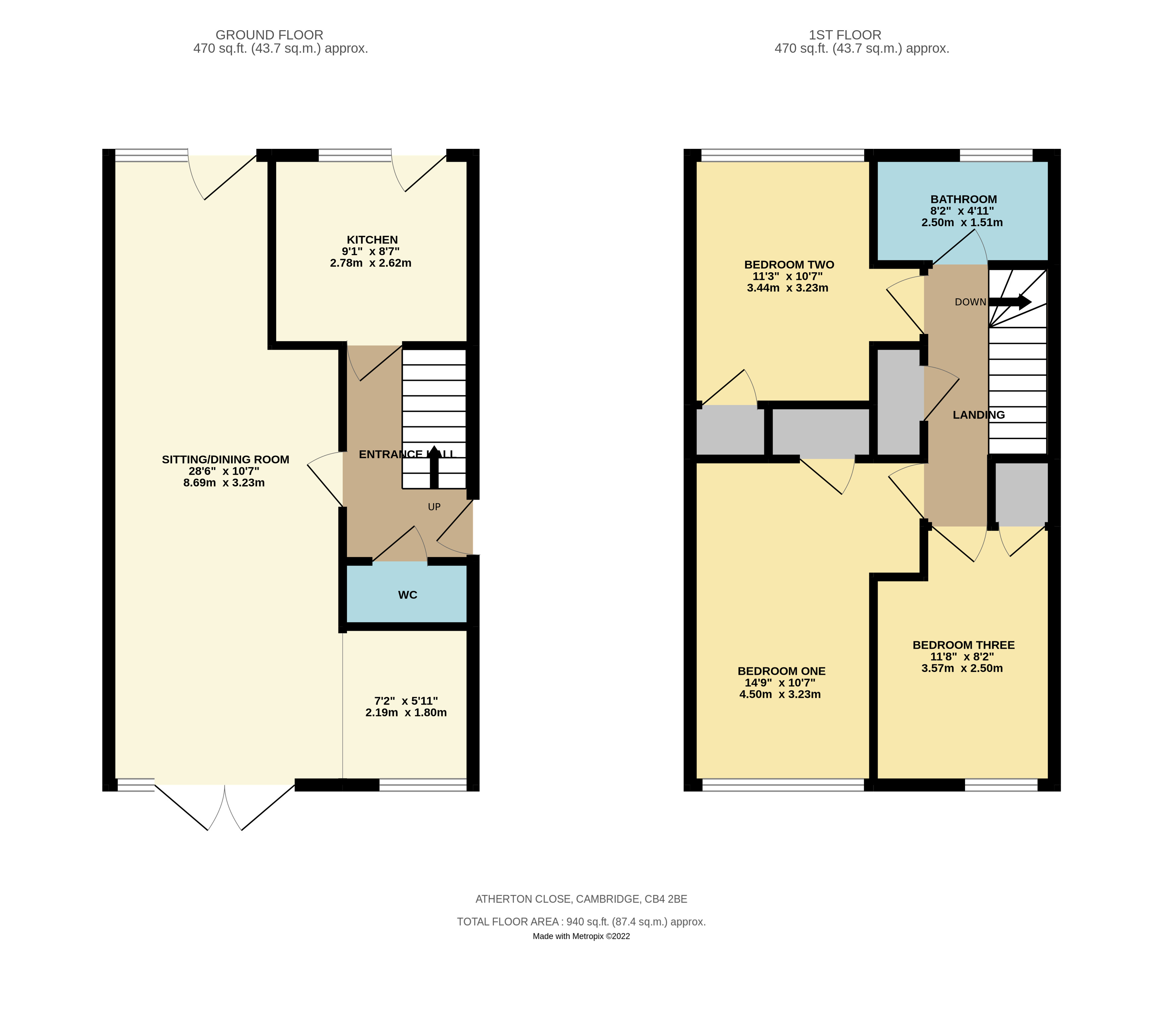 1, Atherton Close, Cambridge floorplan