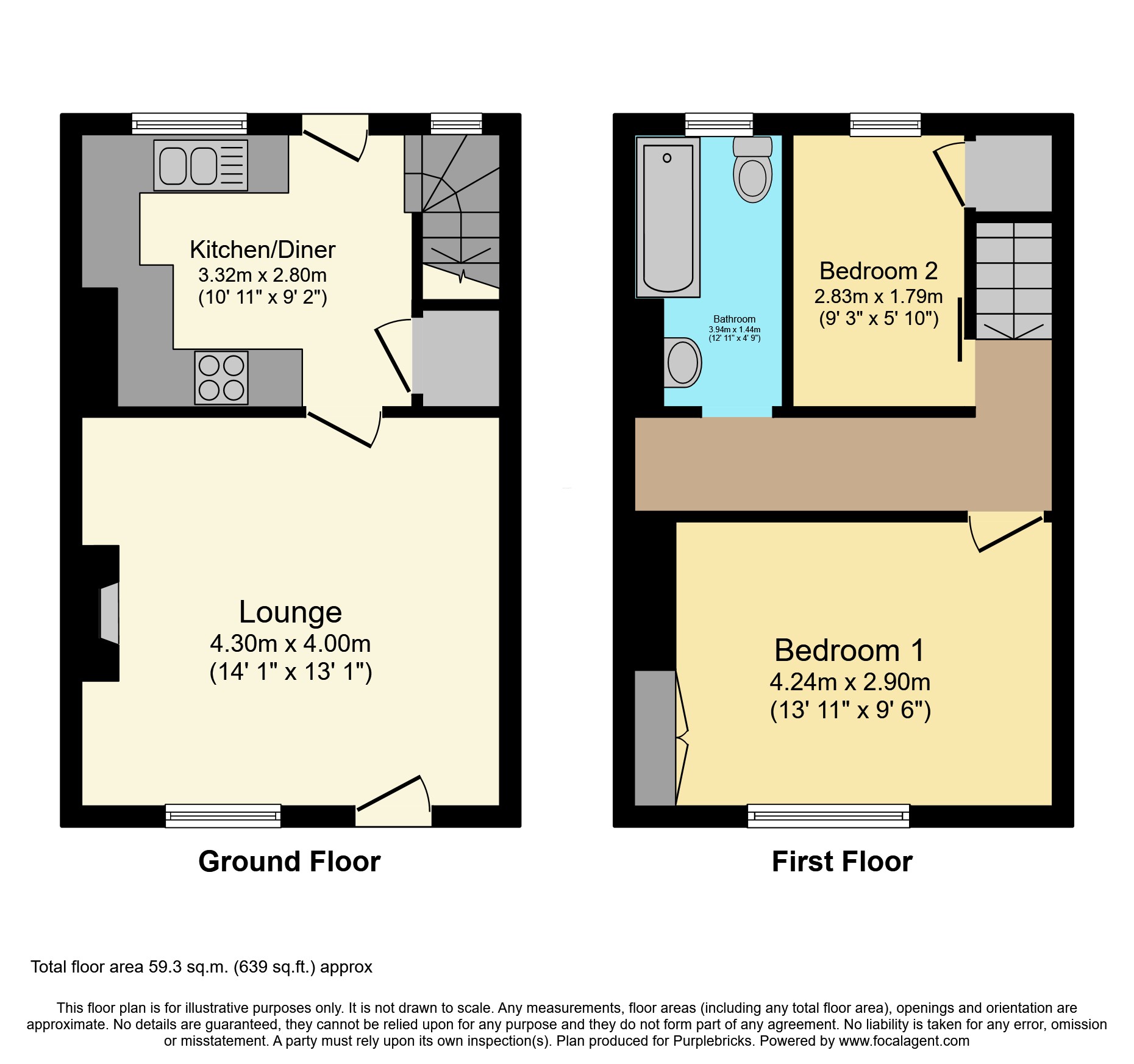 13, Armitage Street, Castleford floorplan