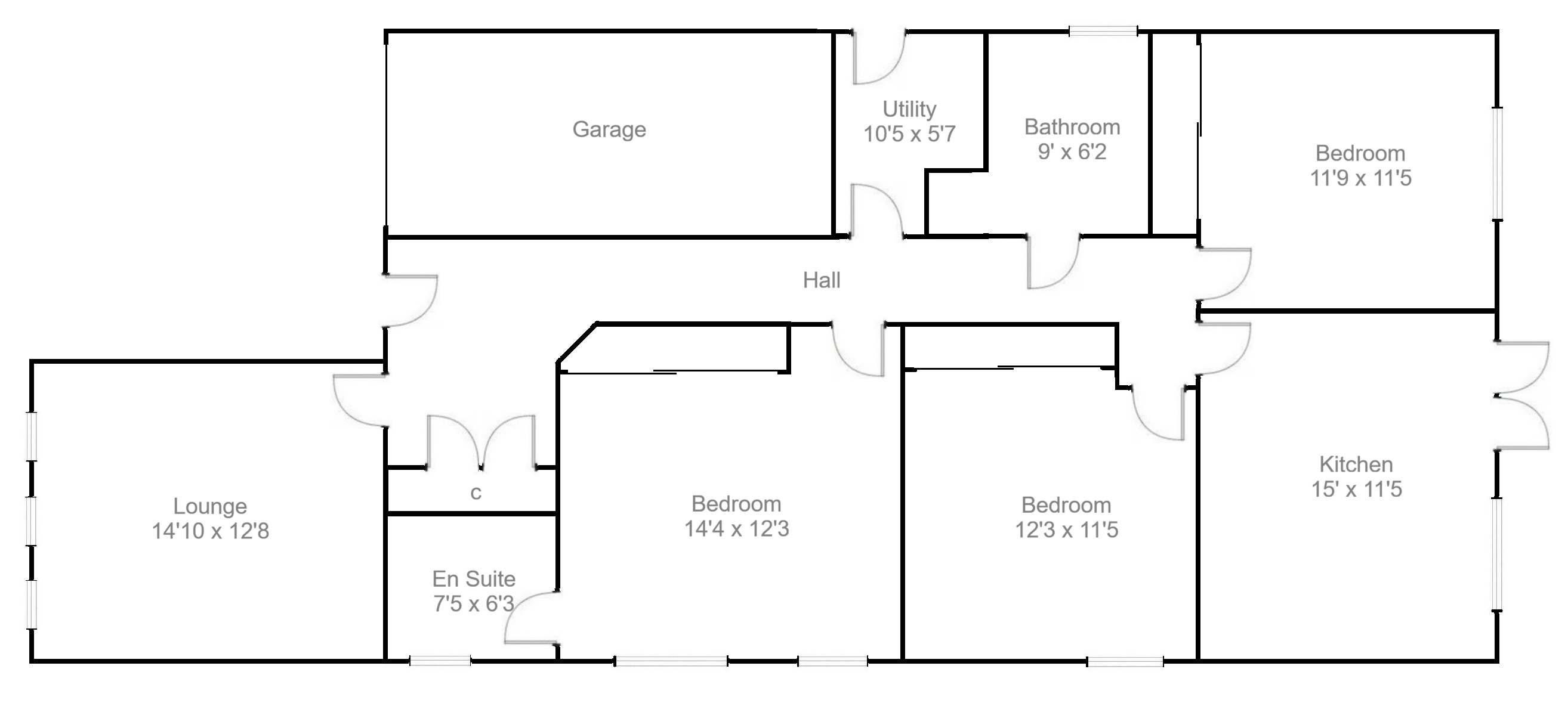 47, Millbank Road, North Lanarkshire floorplan