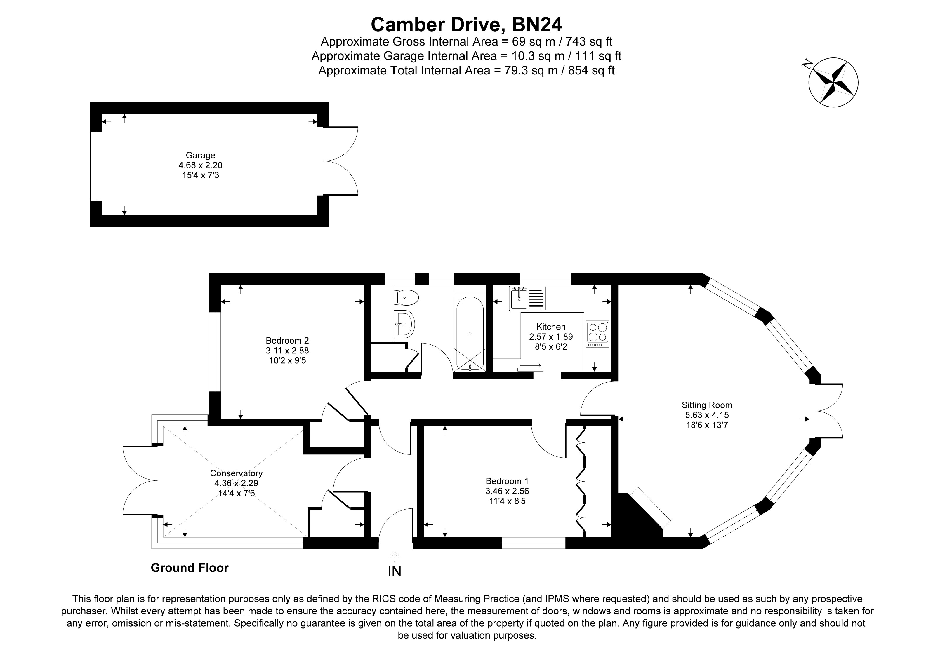 28, Camber Drive, Pevensey Bay floorplan