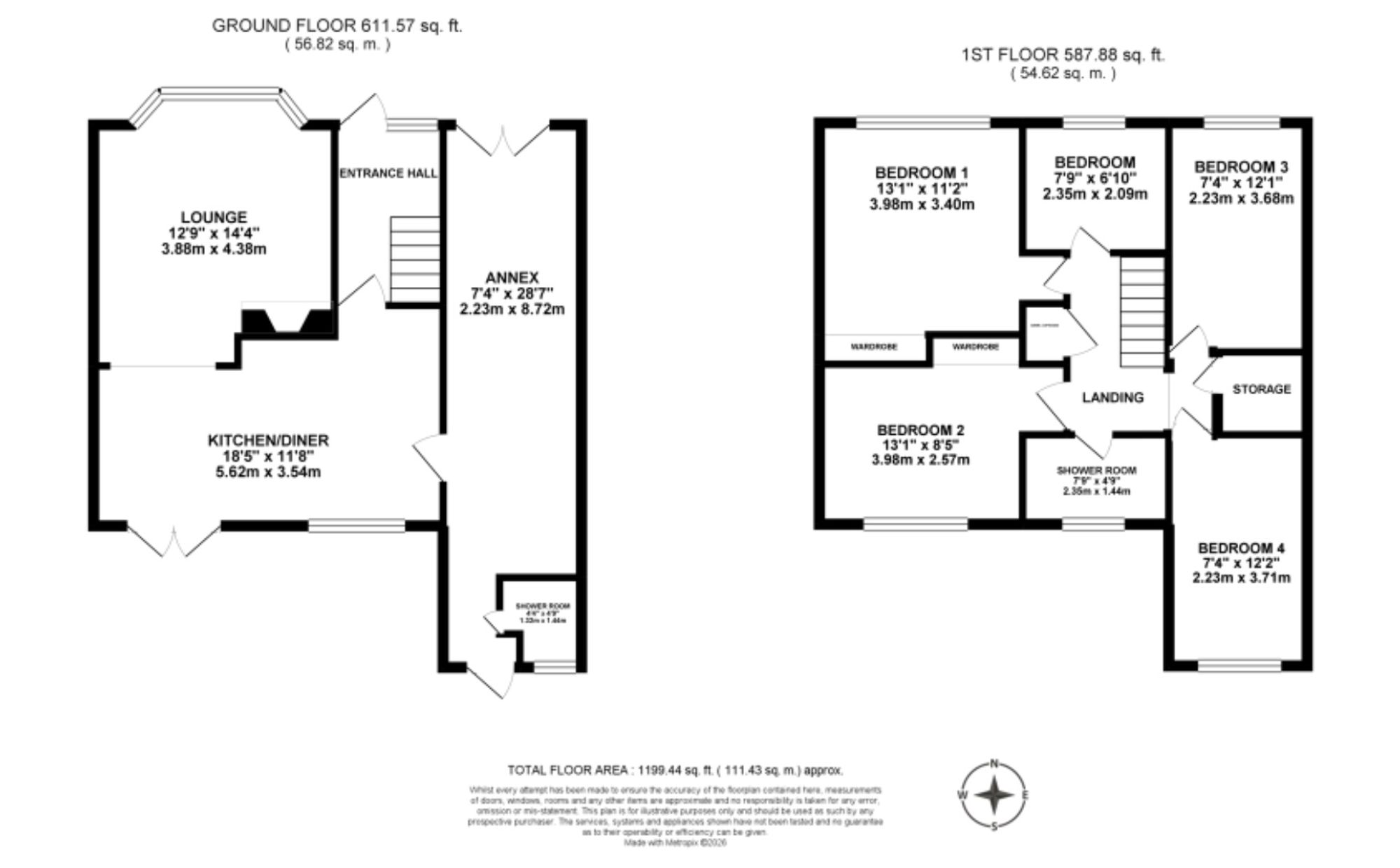 11 Churnet Grove, Stoke-On-Trent floorplan