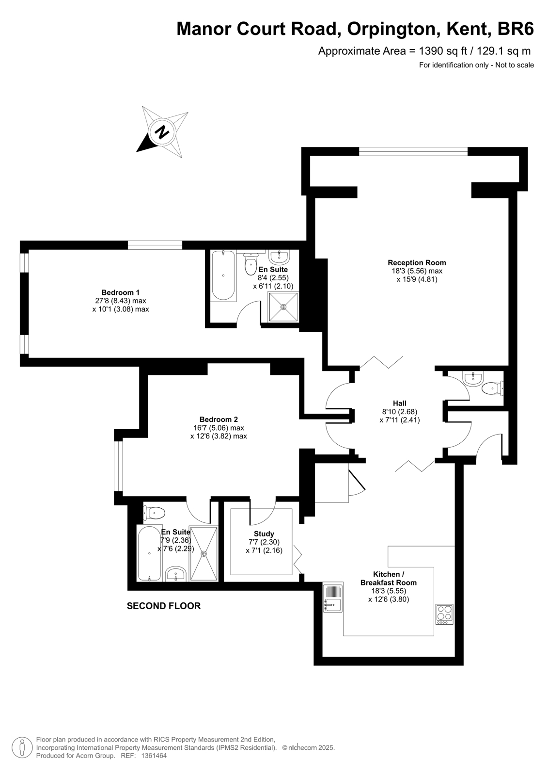Flat 10 Goddington Manor,, Court Road, Kent floorplan