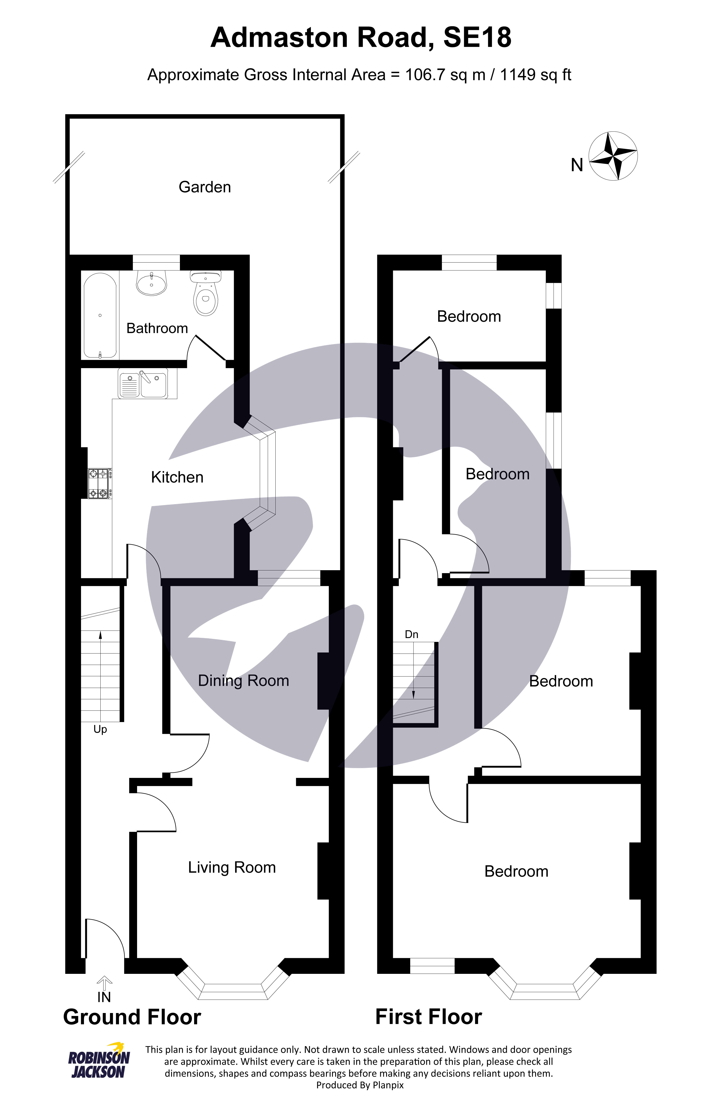 Admaston Road, Plumstead Common, SE18 floorplan
