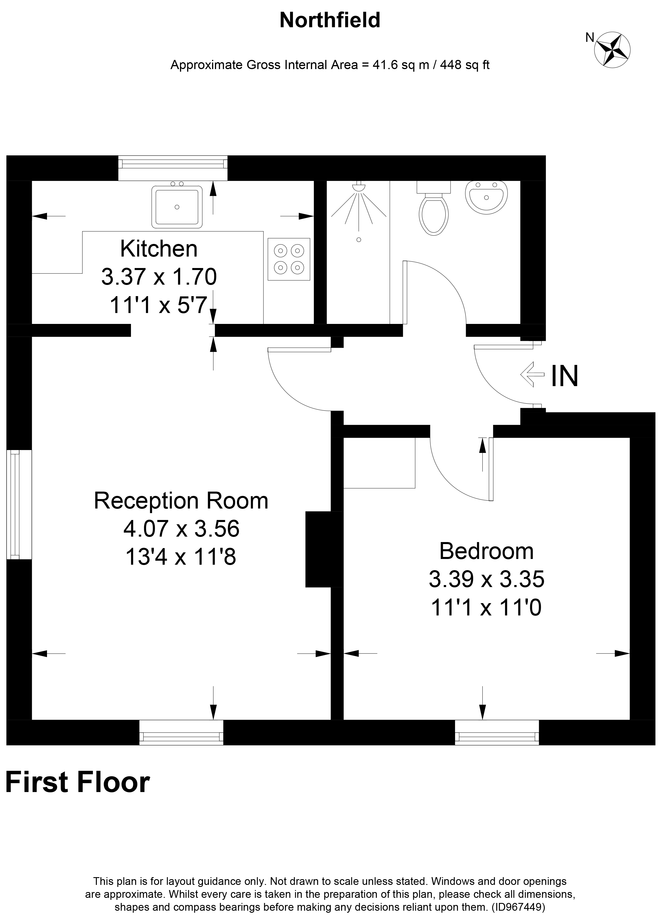 Northfield Road, Harpenden, Hertfordshire AL5, 1 bedroom flat to rent
