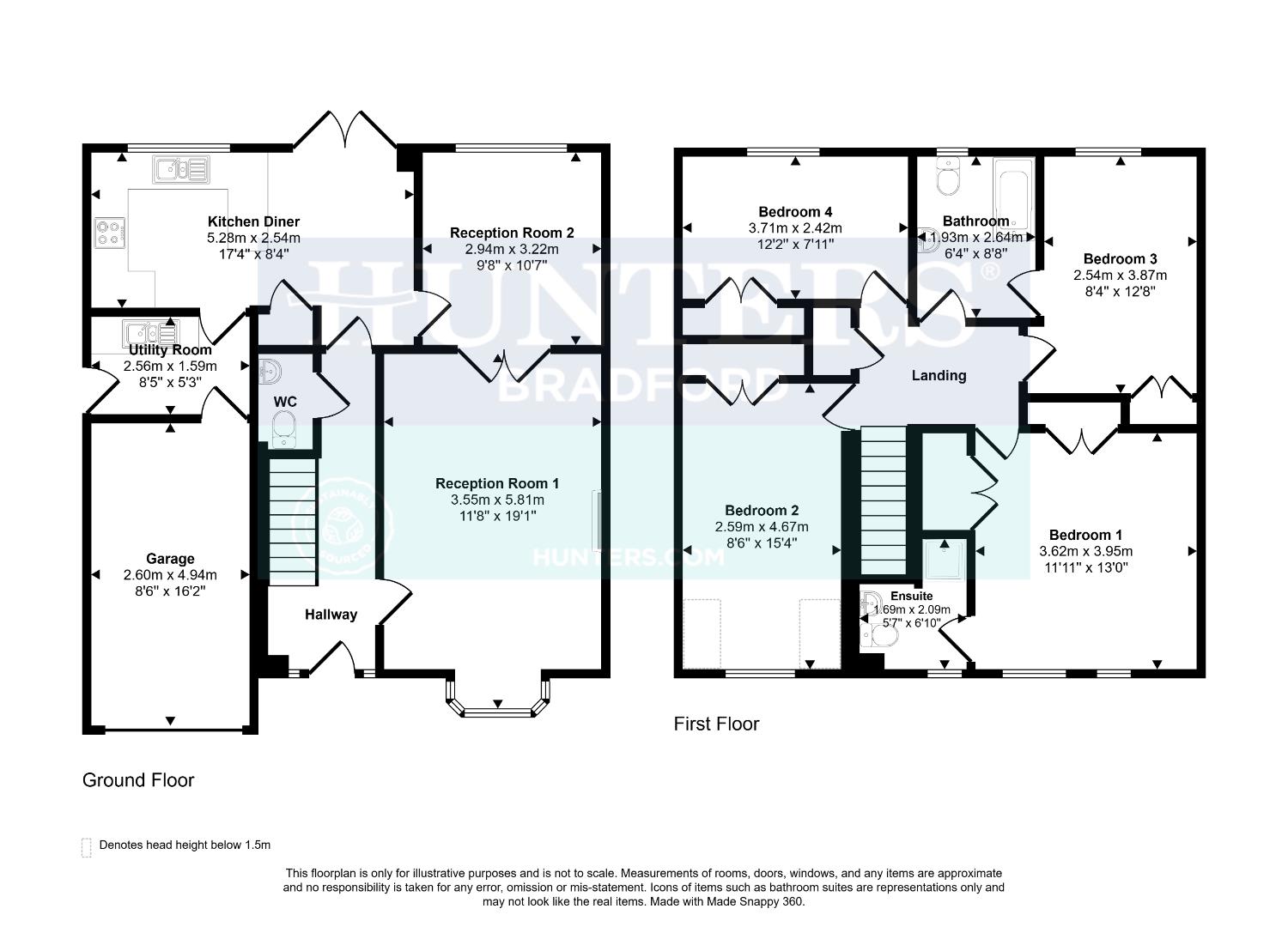 4, Delaware Court, Bradford floorplan