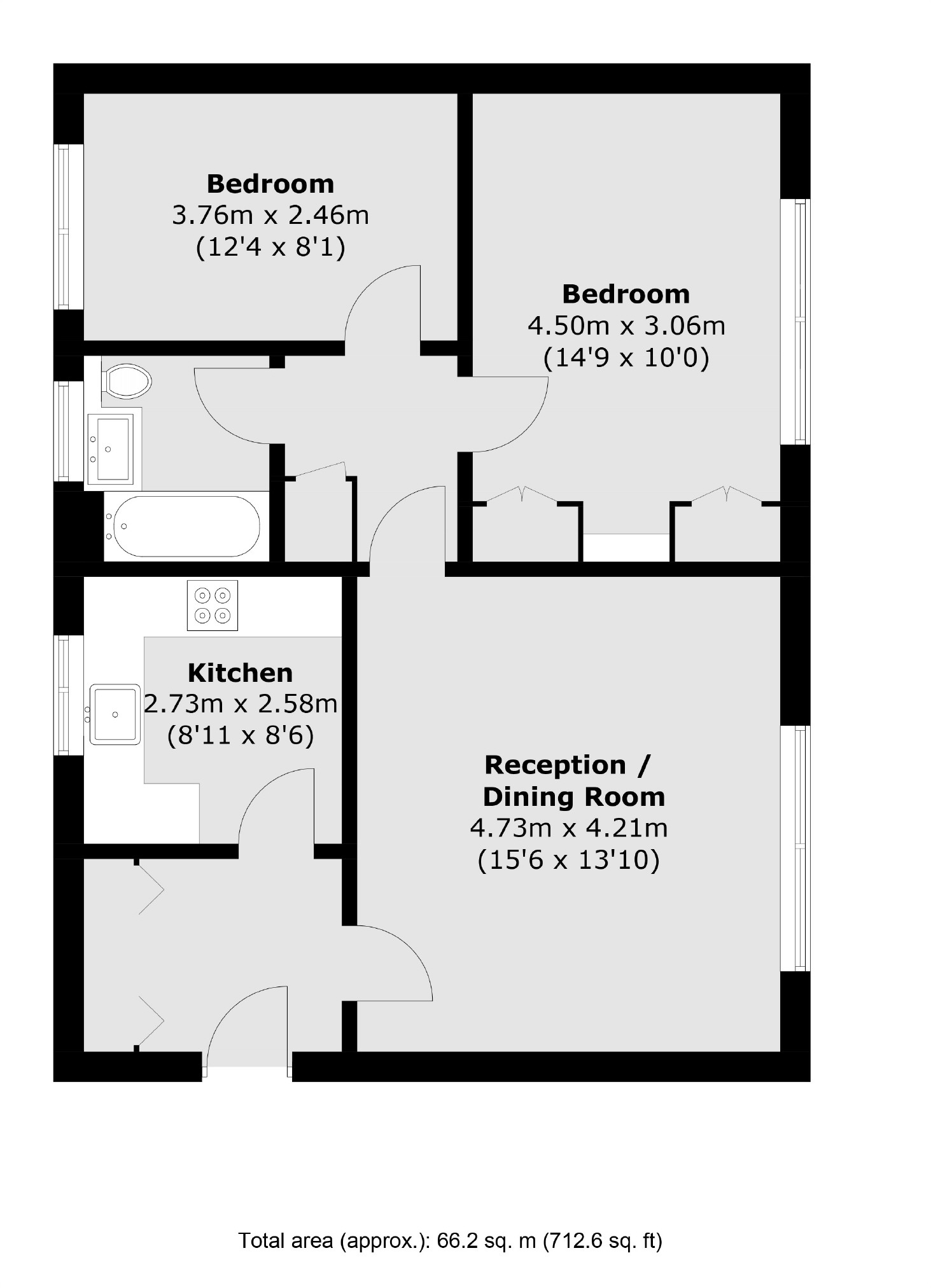 Flat 1, Westergate, 20, Corfton Road, London floorplan