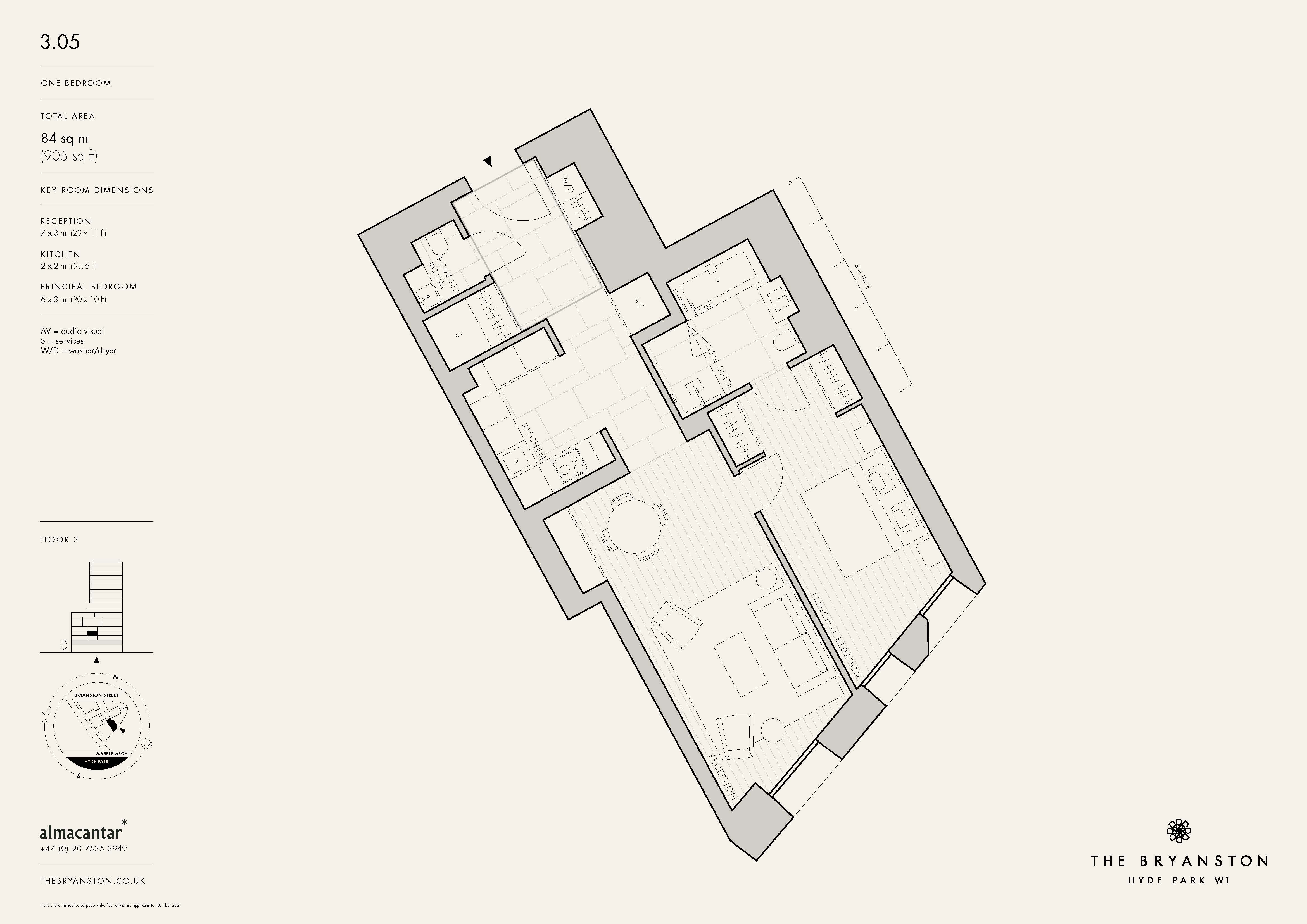 The Bryanston, London floorplan