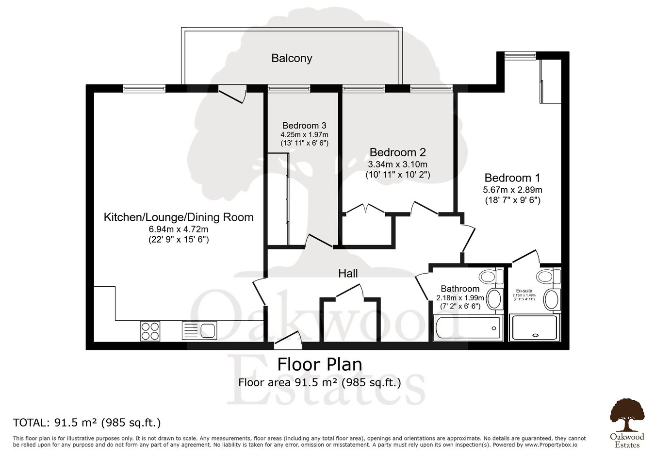 Flat 16, Regents Lodge, Porters Way, West Drayton floorplan
