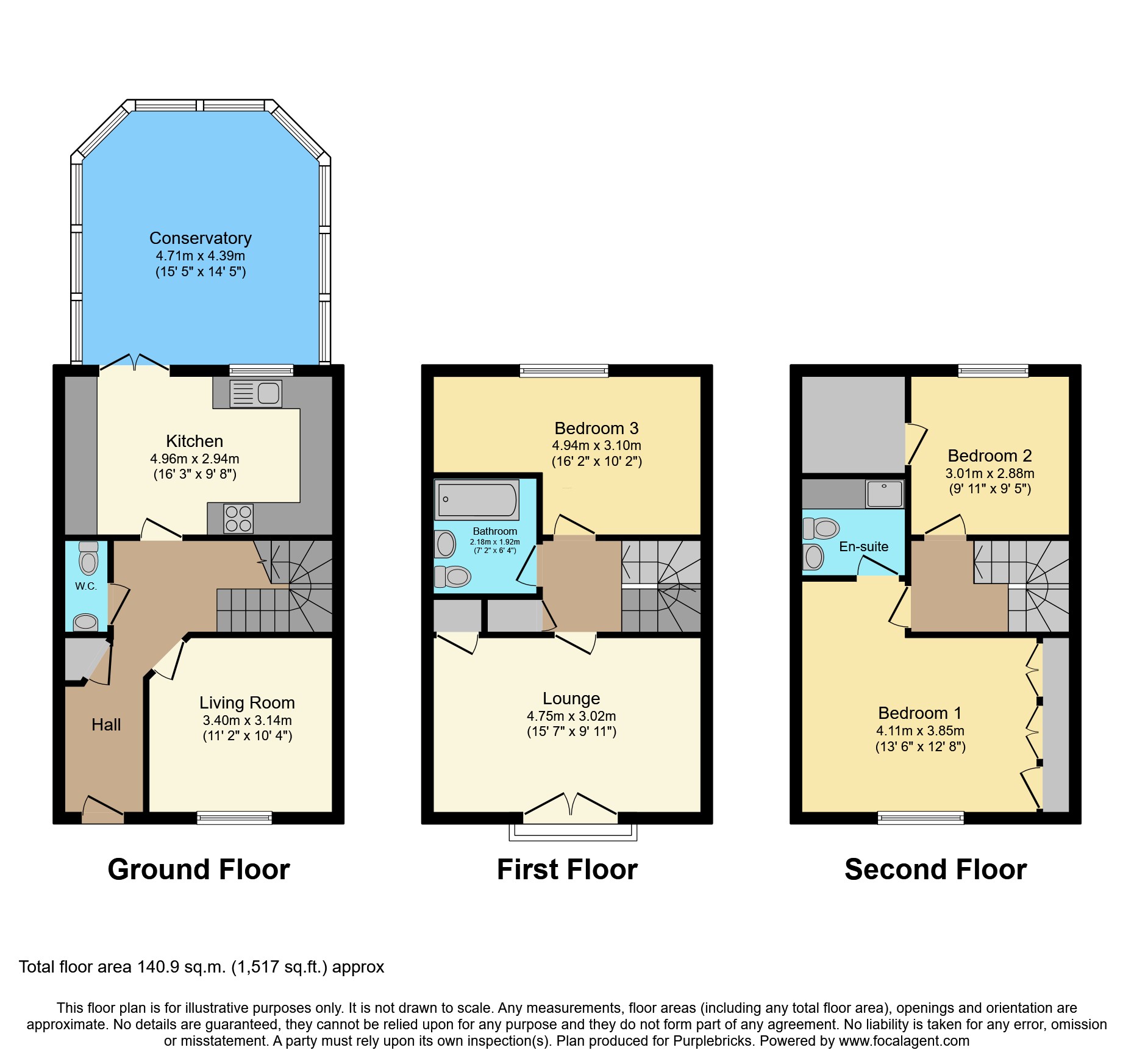 45, Waterside Lane, Gillingham floorplan