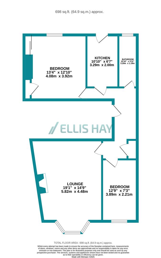 Flat 2, 5, Albion Crescent, Scarborough floorplan