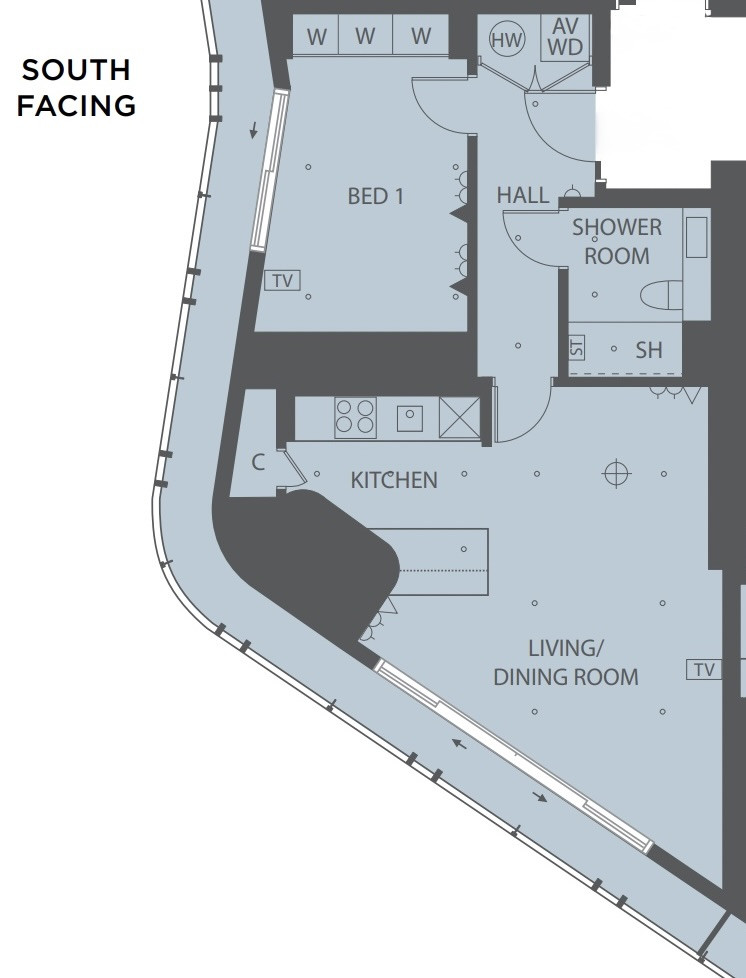 16 One Blackfriars,, One Blackfriars, London floorplan