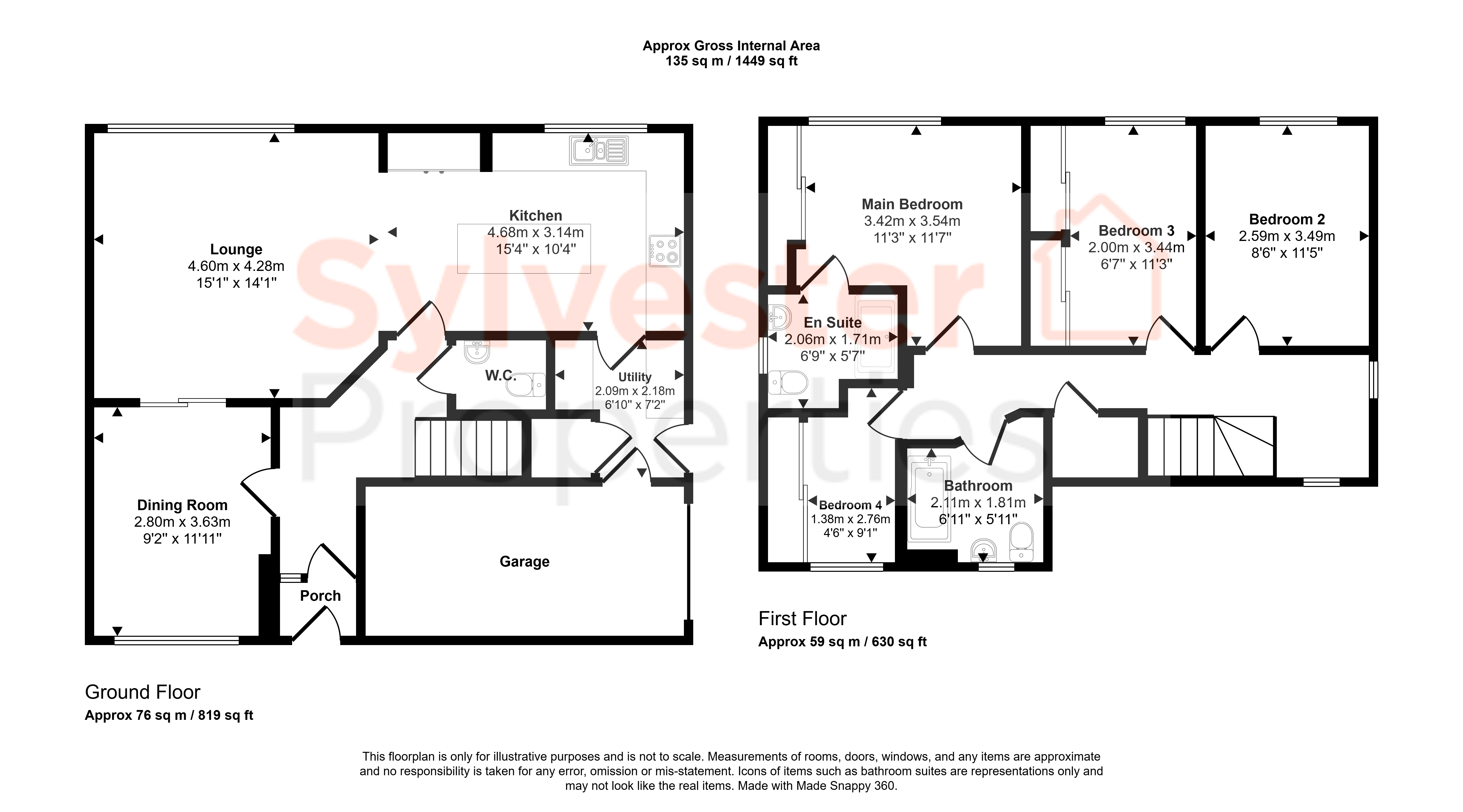 4, Milkwell Close, Stanley floorplan