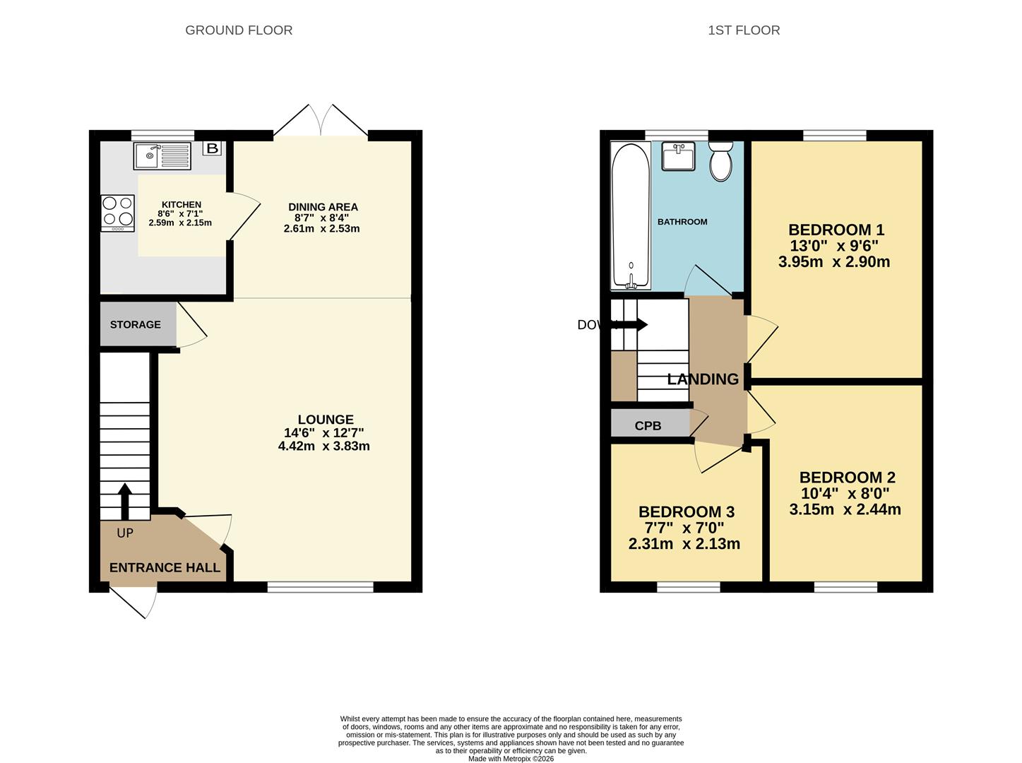 87, Pennine Way, Swadlincote floorplan