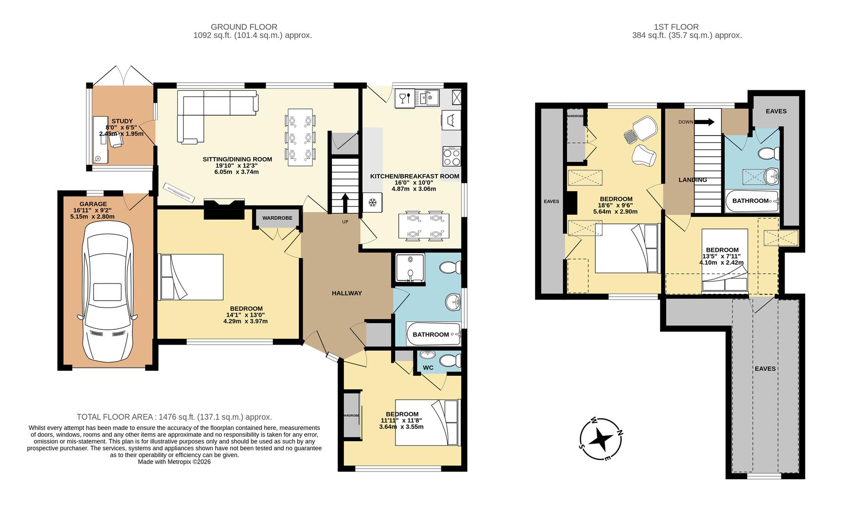 45, Fernhurst Gardens, Bognor Regis floorplan