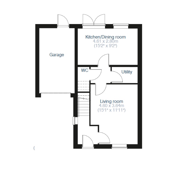 3 Bedrooms Detached house for sale in 