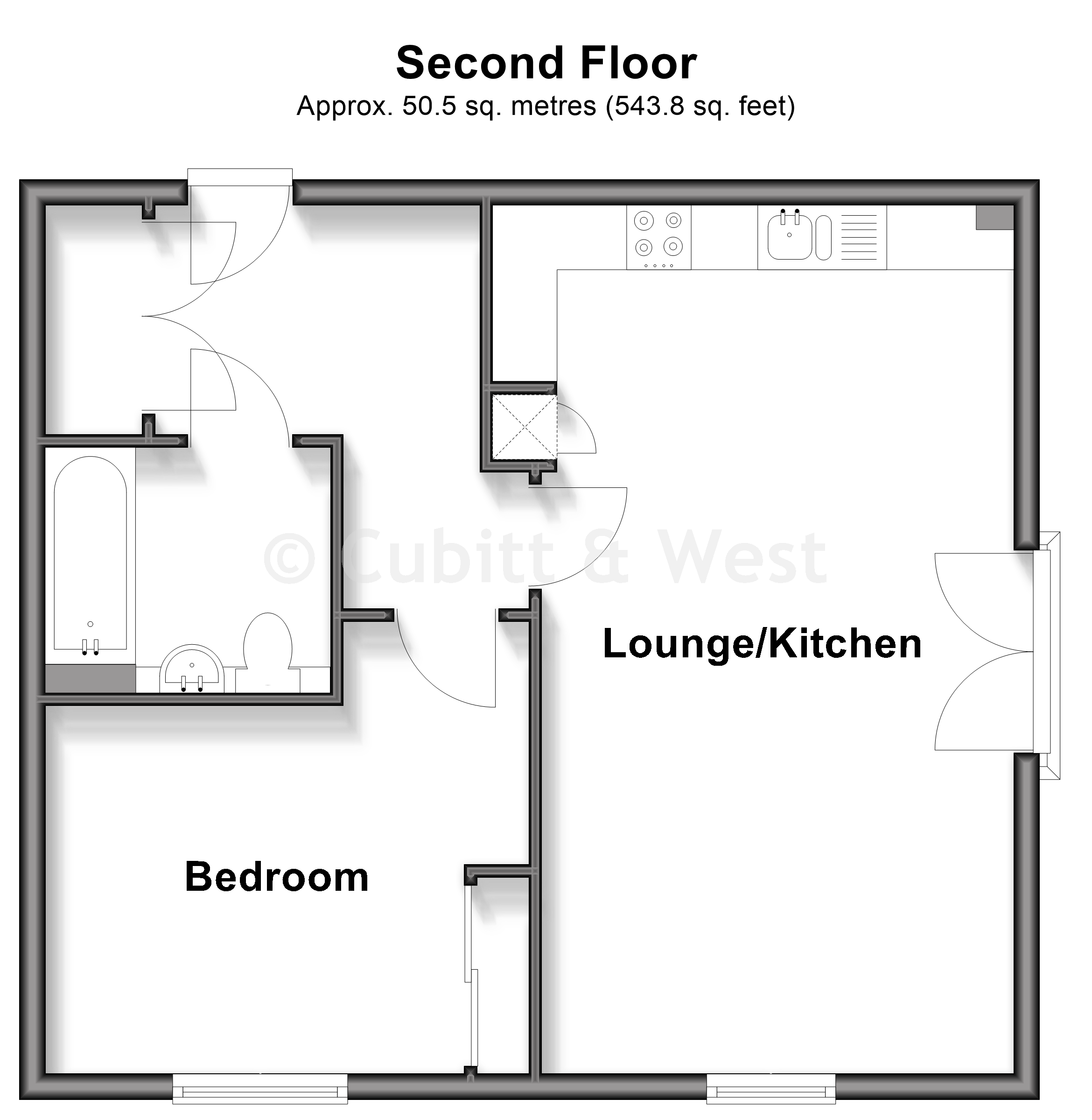 Orion Apartments, William Belt Road, Crawley floorplan