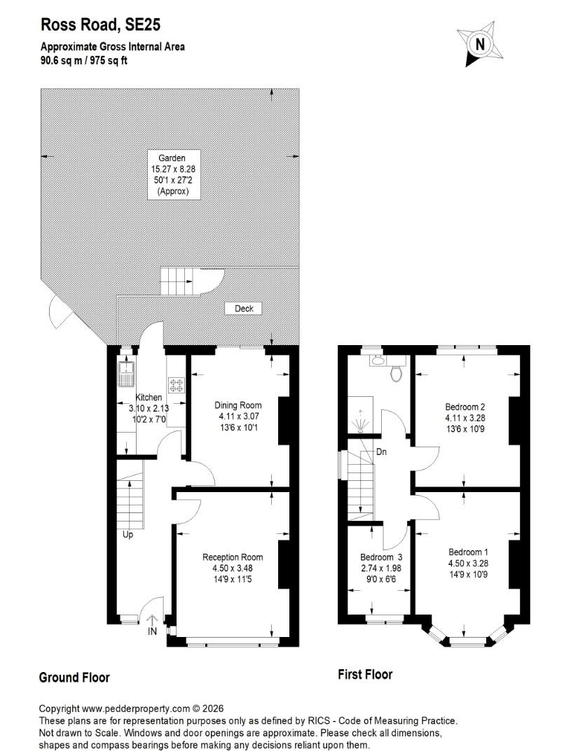 177, Ross Road, London floorplan