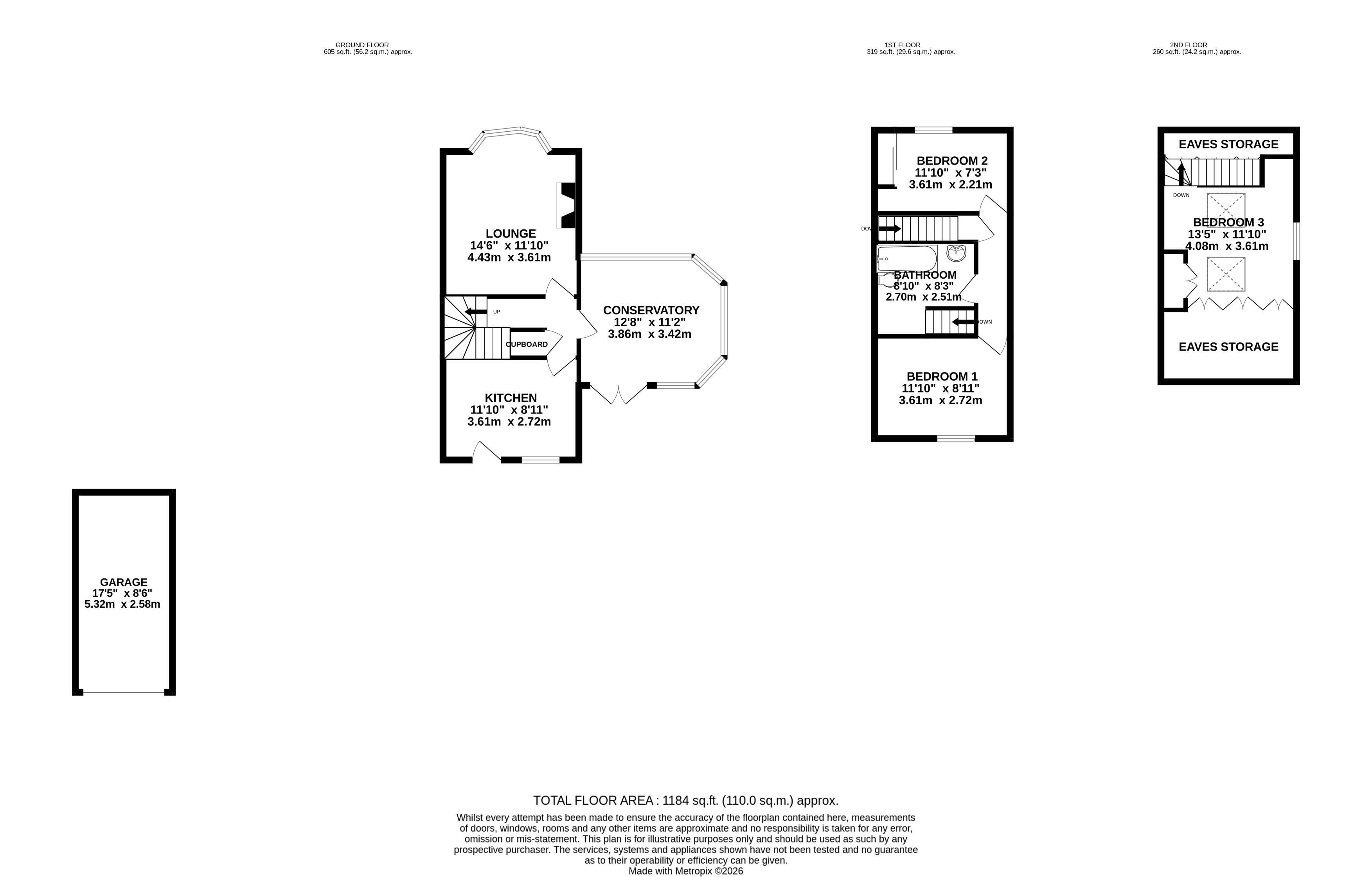 46, New Park Avenue, Pudsey floorplan
