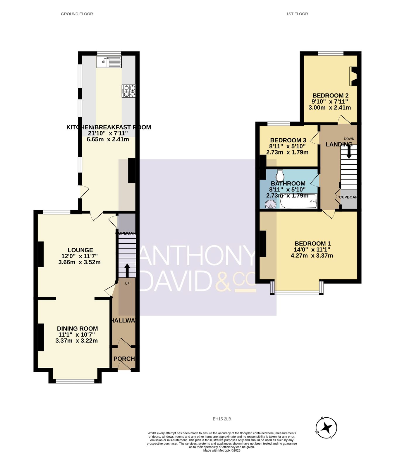 Garland Road, POOLE floorplan