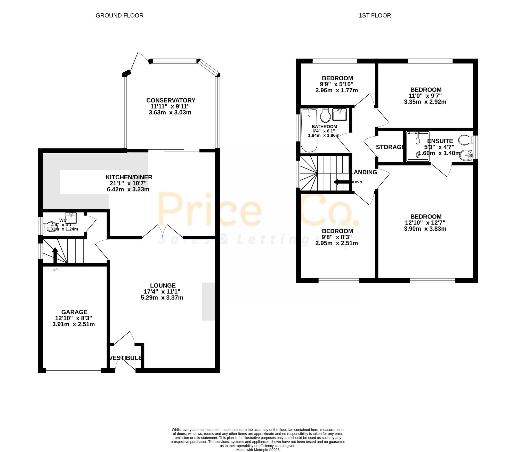 6 Farleigh Close, Bolton floorplan