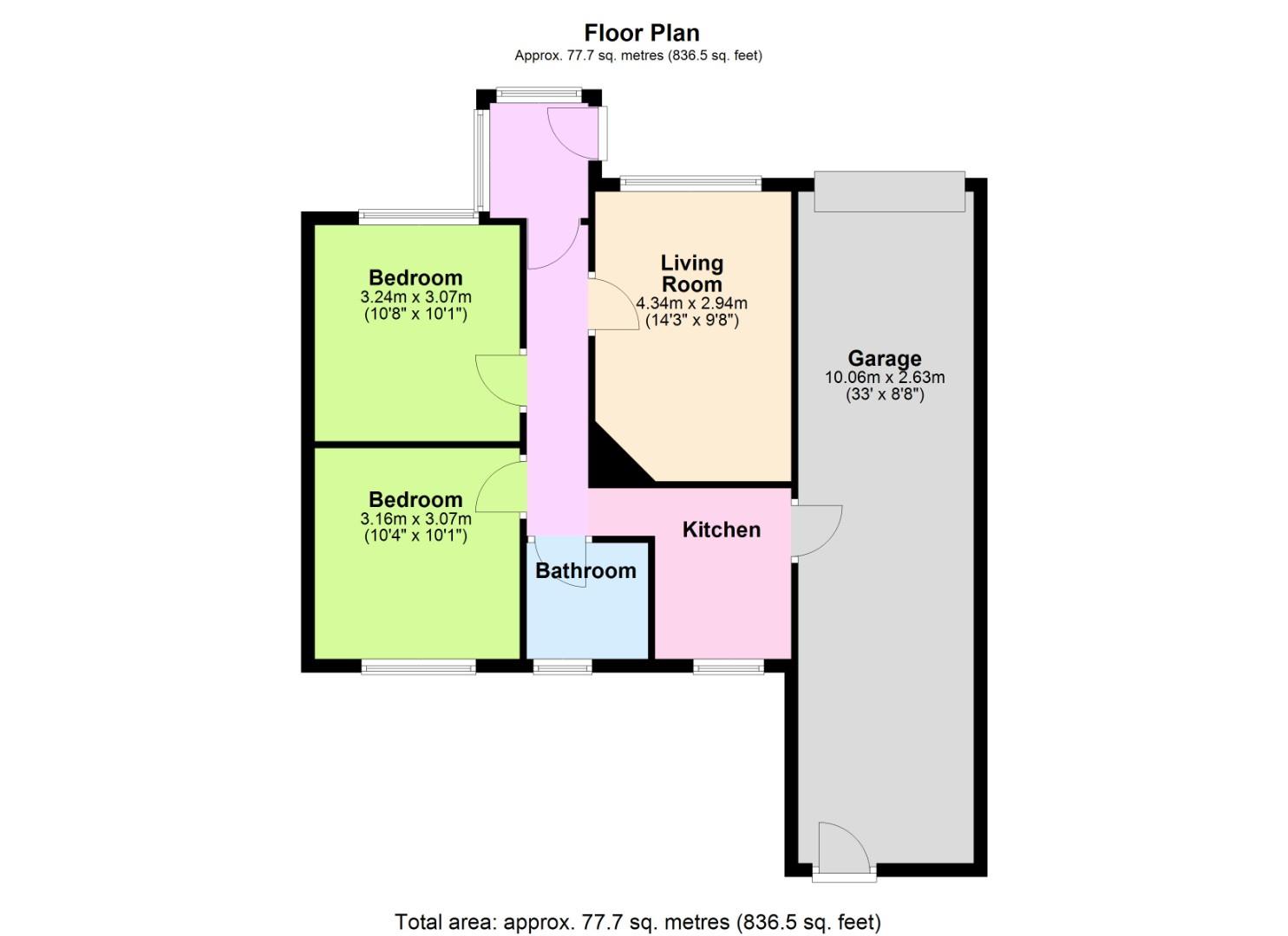 Howard Road, Sompting, Lancing floorplan
