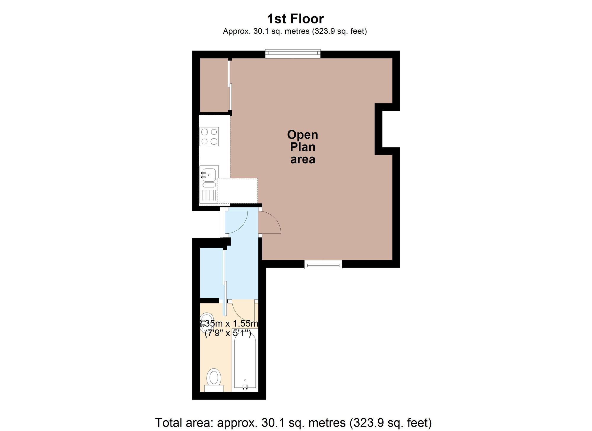 Flat 9, Pilgrims Cloisters, London floorplan