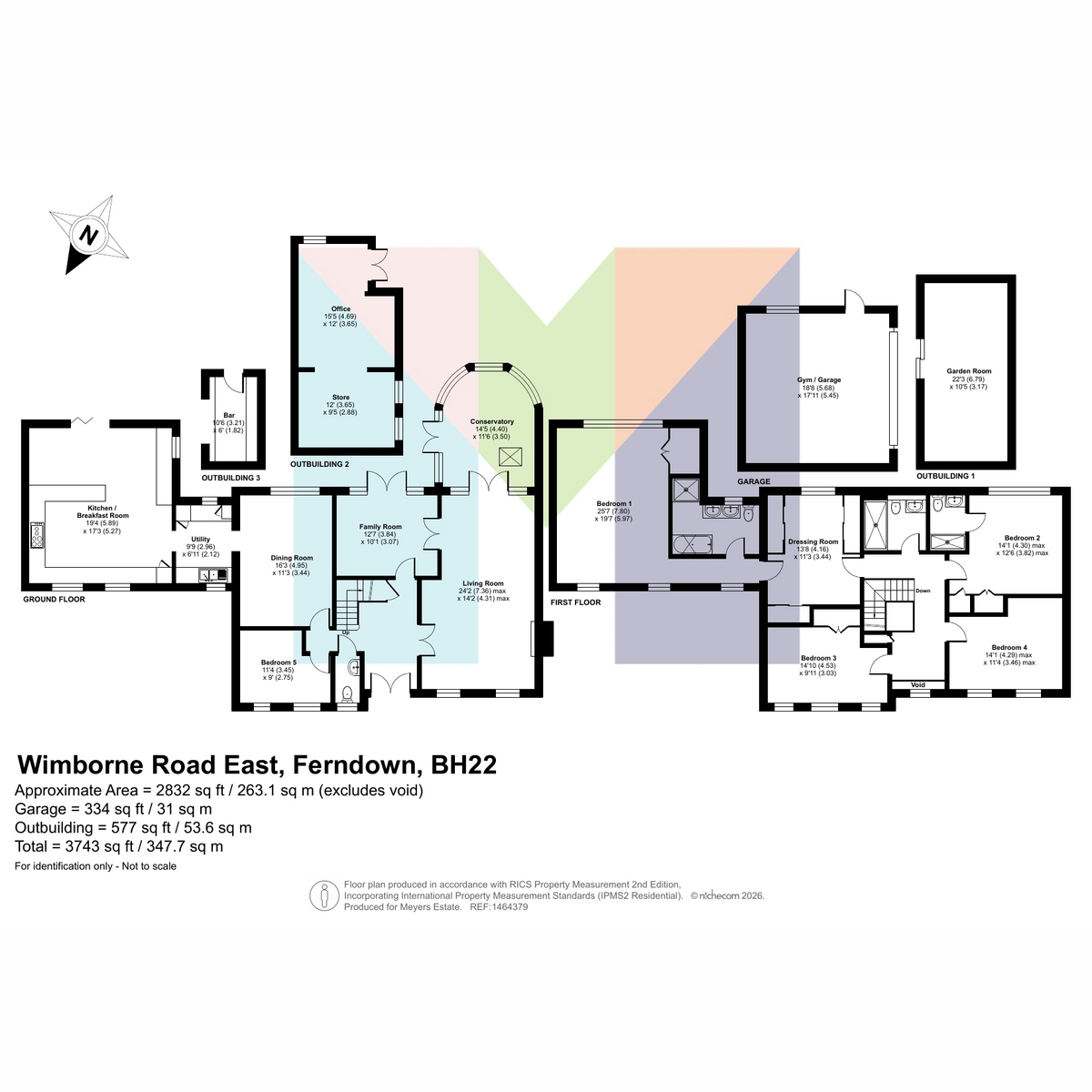 569, Wimborne Road East, Ferndown floorplan