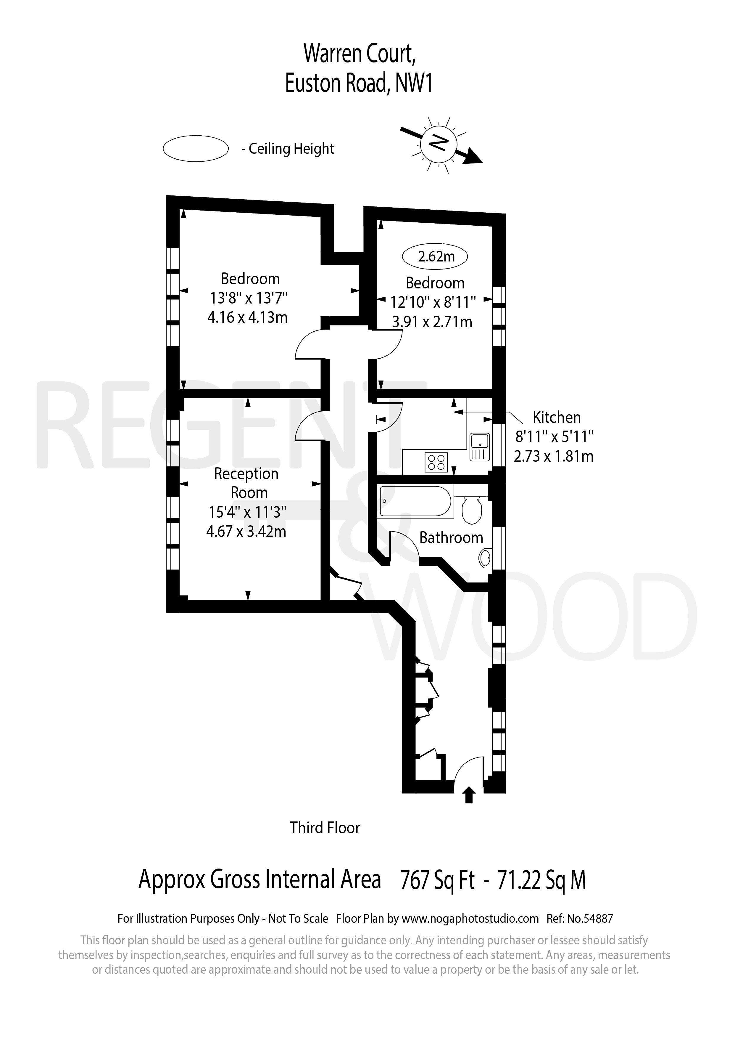 35 Warren Court, Euston Road, London floorplan