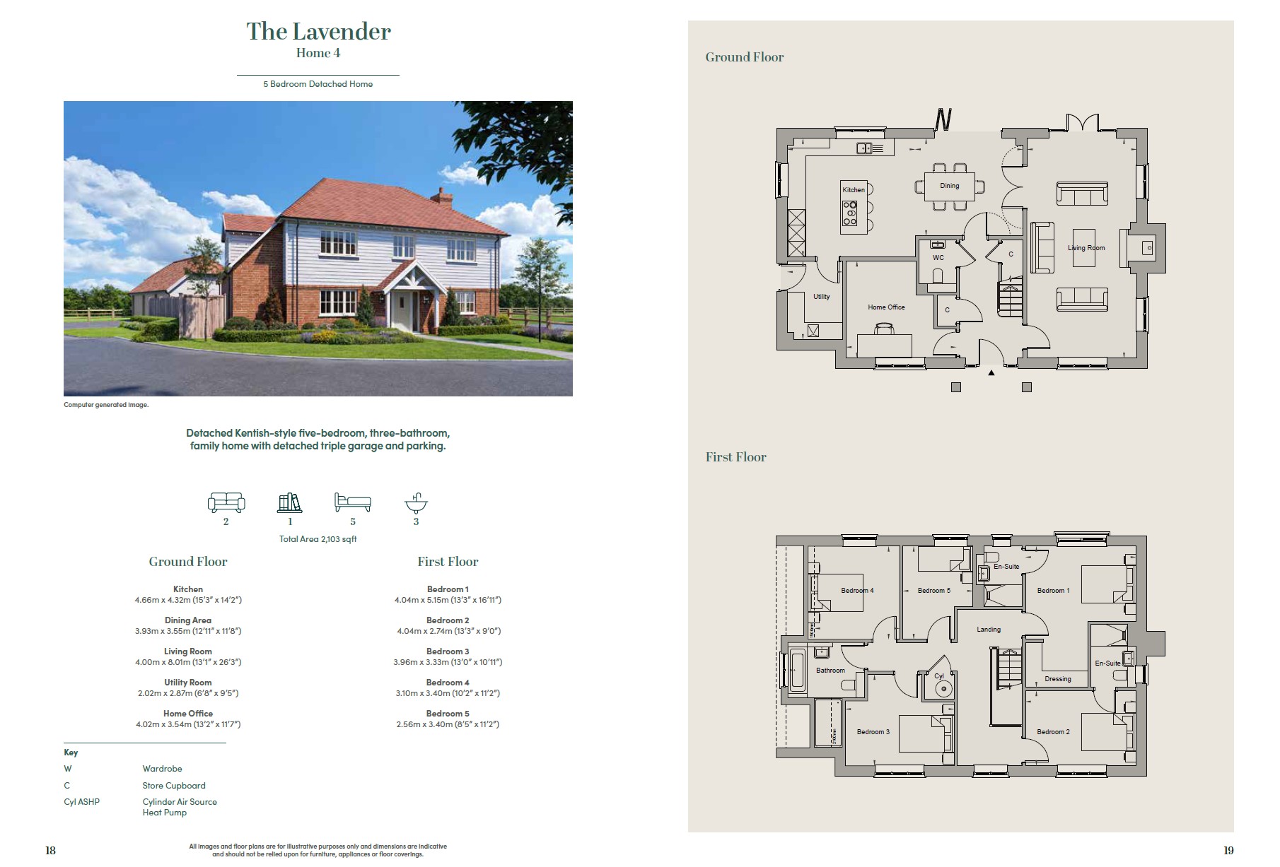 Egerton Place -The Lavender,, The Lavender - Egerton Place, Ashford floorplan