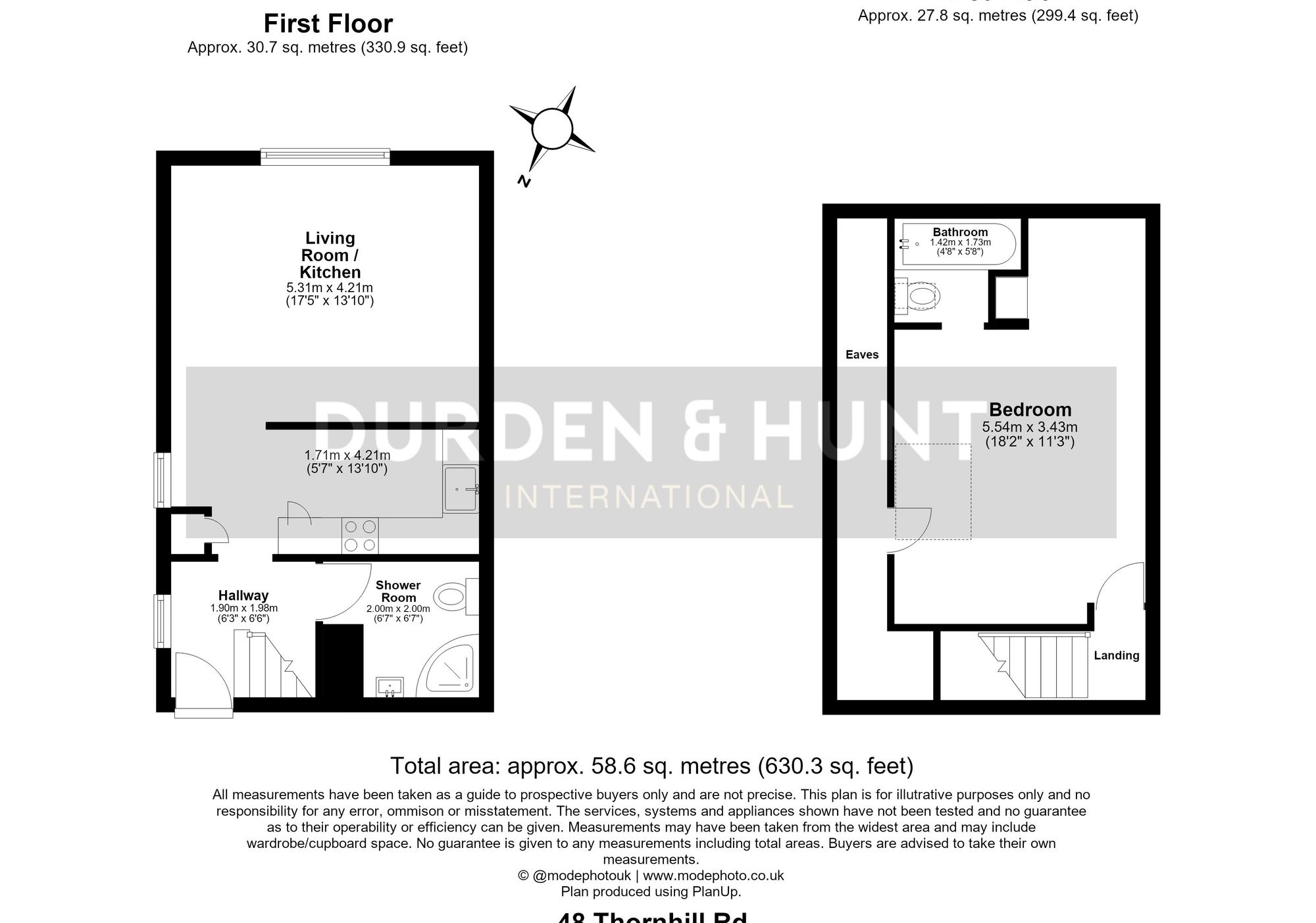 Flat F, 48 Thornhill Road, London floorplan