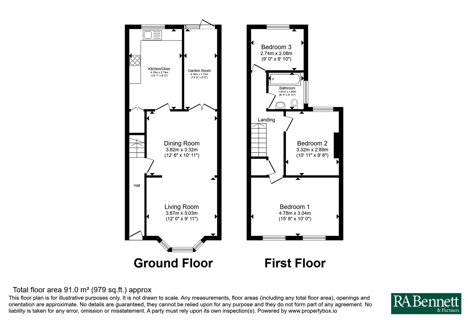 21, Burford Road, Worcestershire floorplan